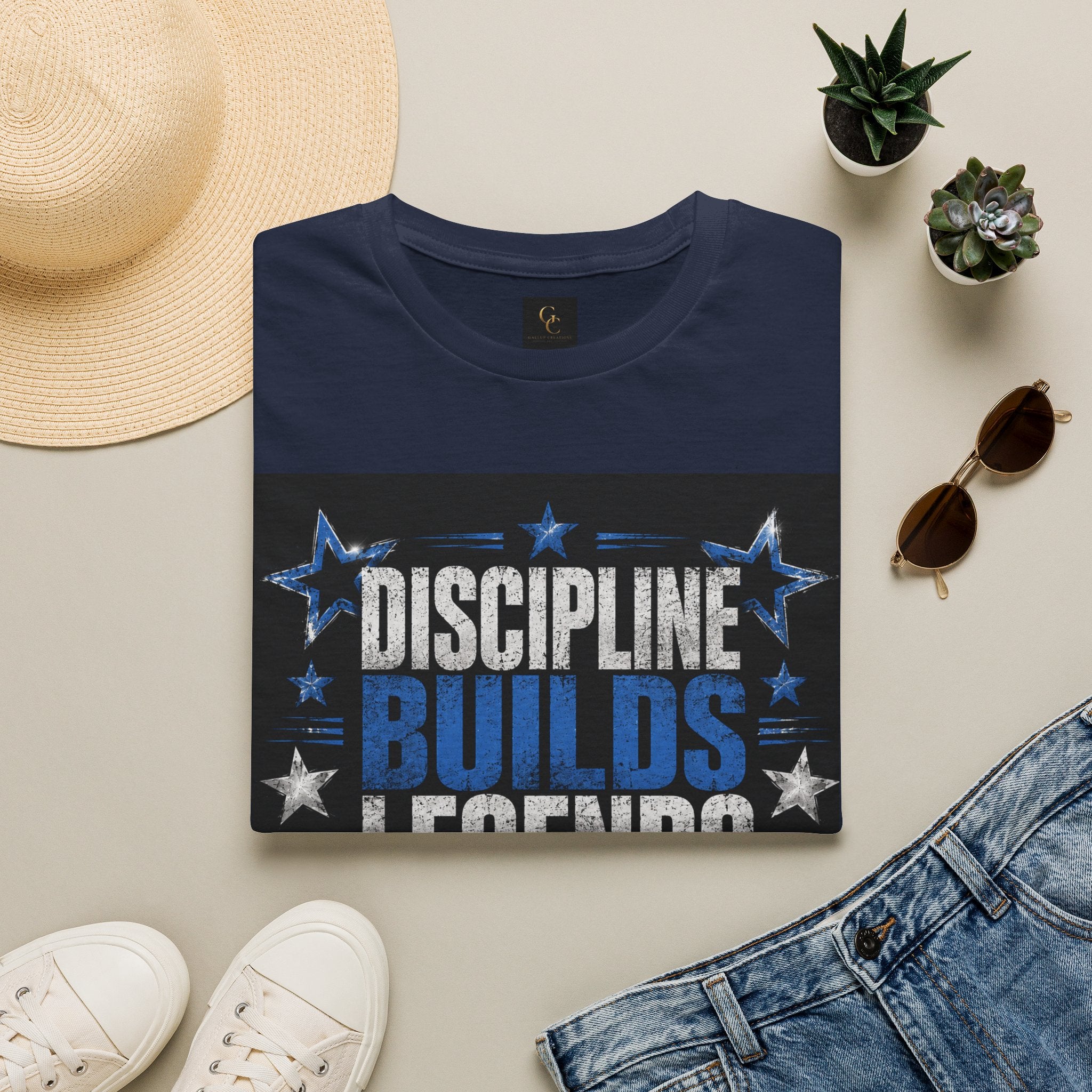 Discipline Builds Legends T-Shirt — Motivational Gym & Fitness Tee
