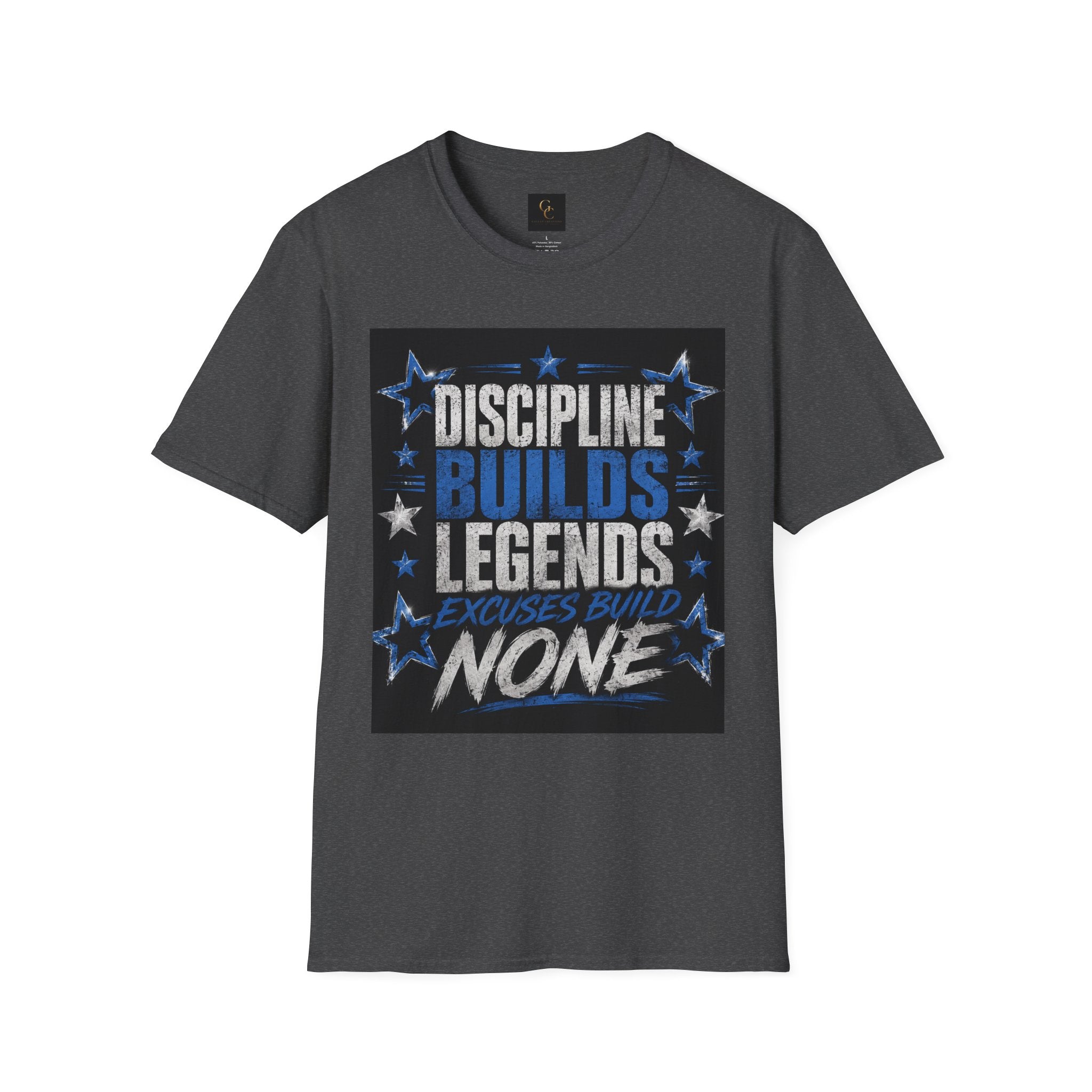 Discipline Builds Legends T-Shirt — Motivational Gym & Fitness Tee