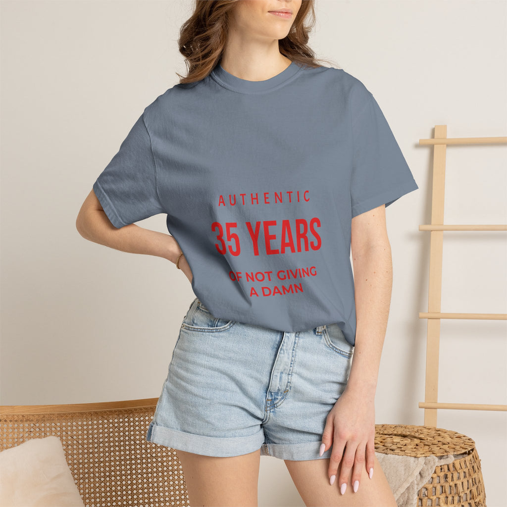 35 Years of Not Giving a Damn T-Shirt — Funny 35th Birthday Tee