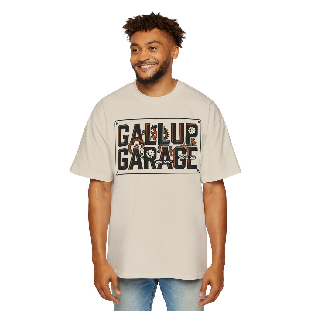 Gallup Garage Tee — Vintage Car Mechanic Graphic Shirt
