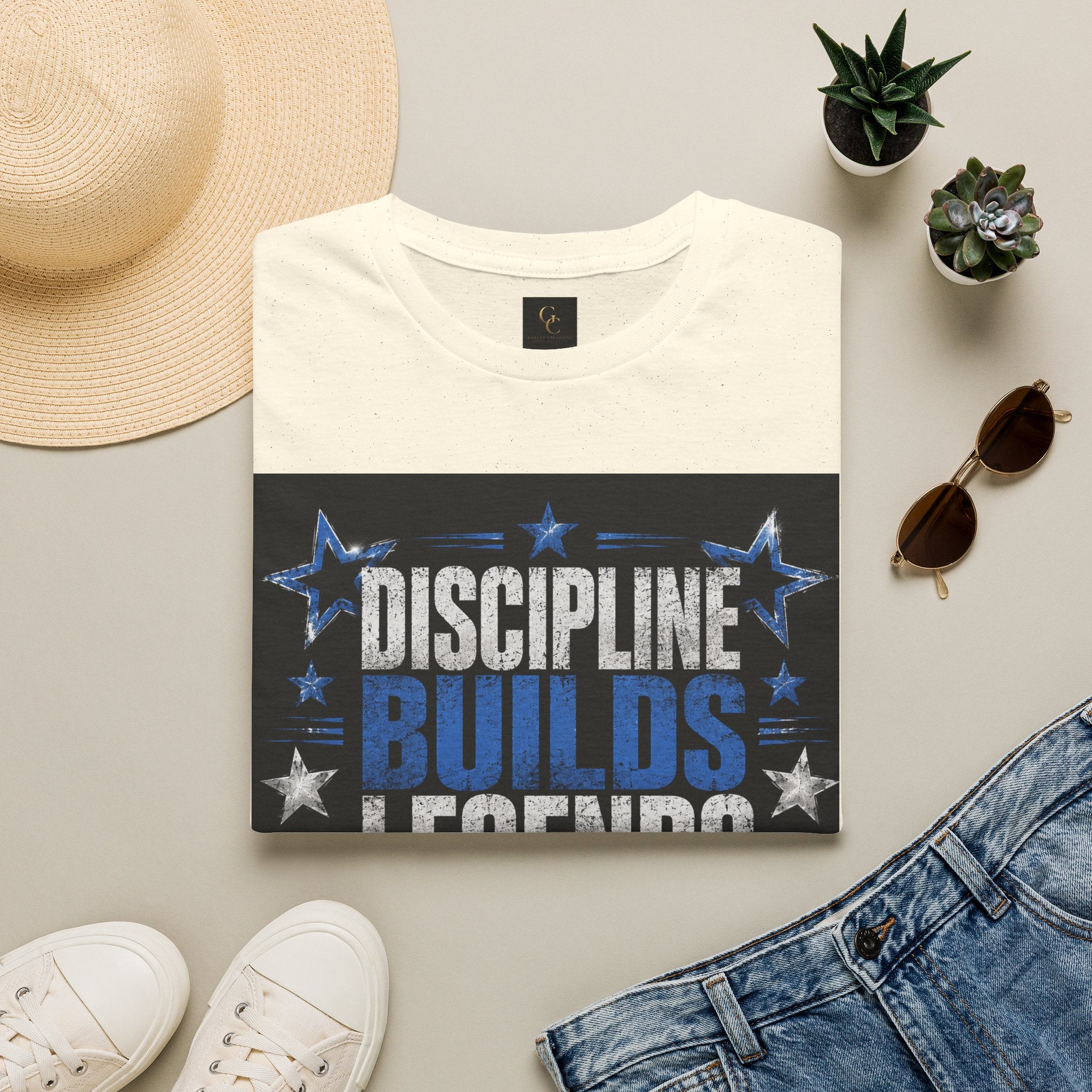Discipline Builds Legends T-Shirt — Motivational Gym & Fitness Tee