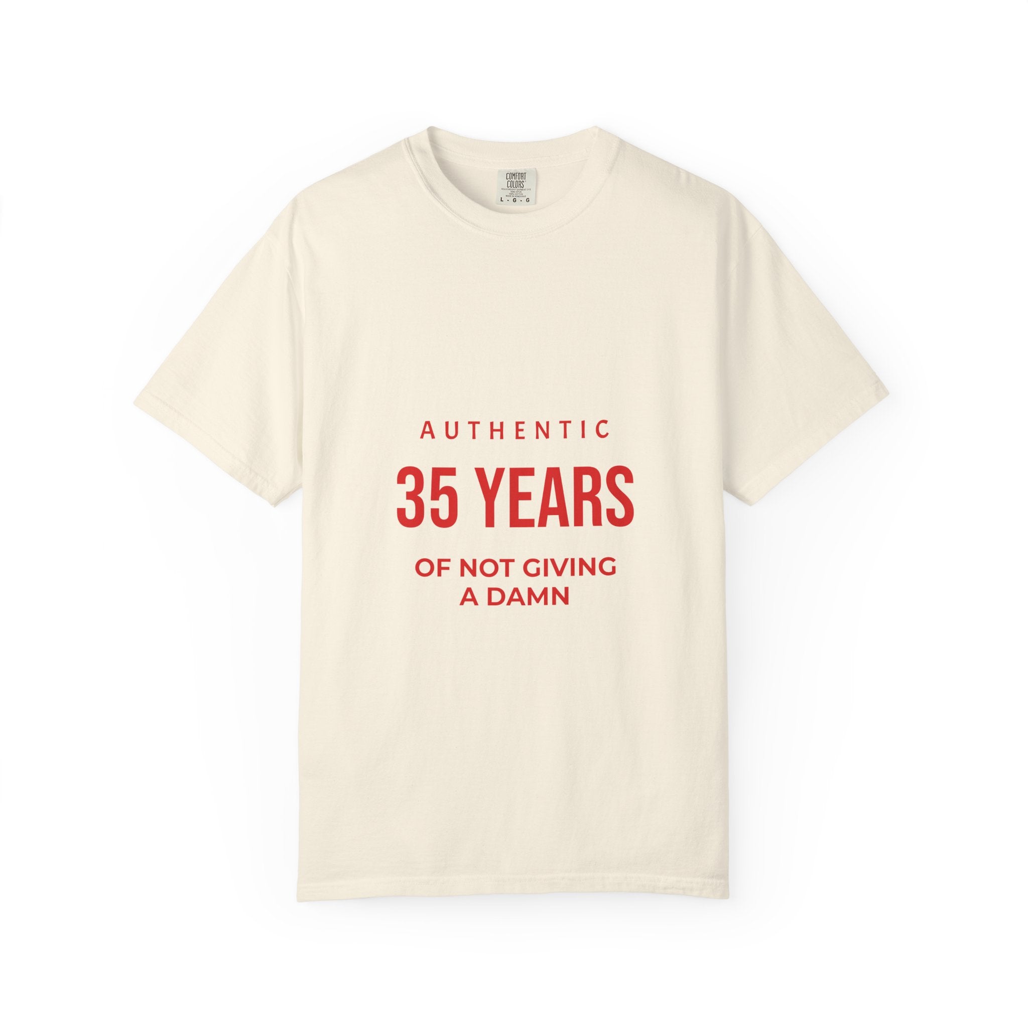 35 Years of Not Giving a Damn T-Shirt — Funny 35th Birthday Tee