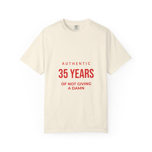 35 Years of Not Giving a Damn T-Shirt — Funny 35th Birthday Tee