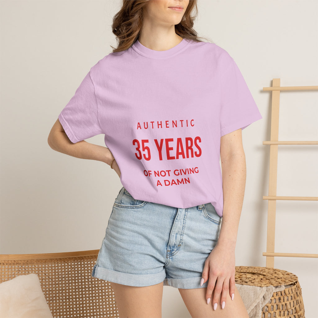 35 Years of Not Giving a Damn T-Shirt — Funny 35th Birthday Tee