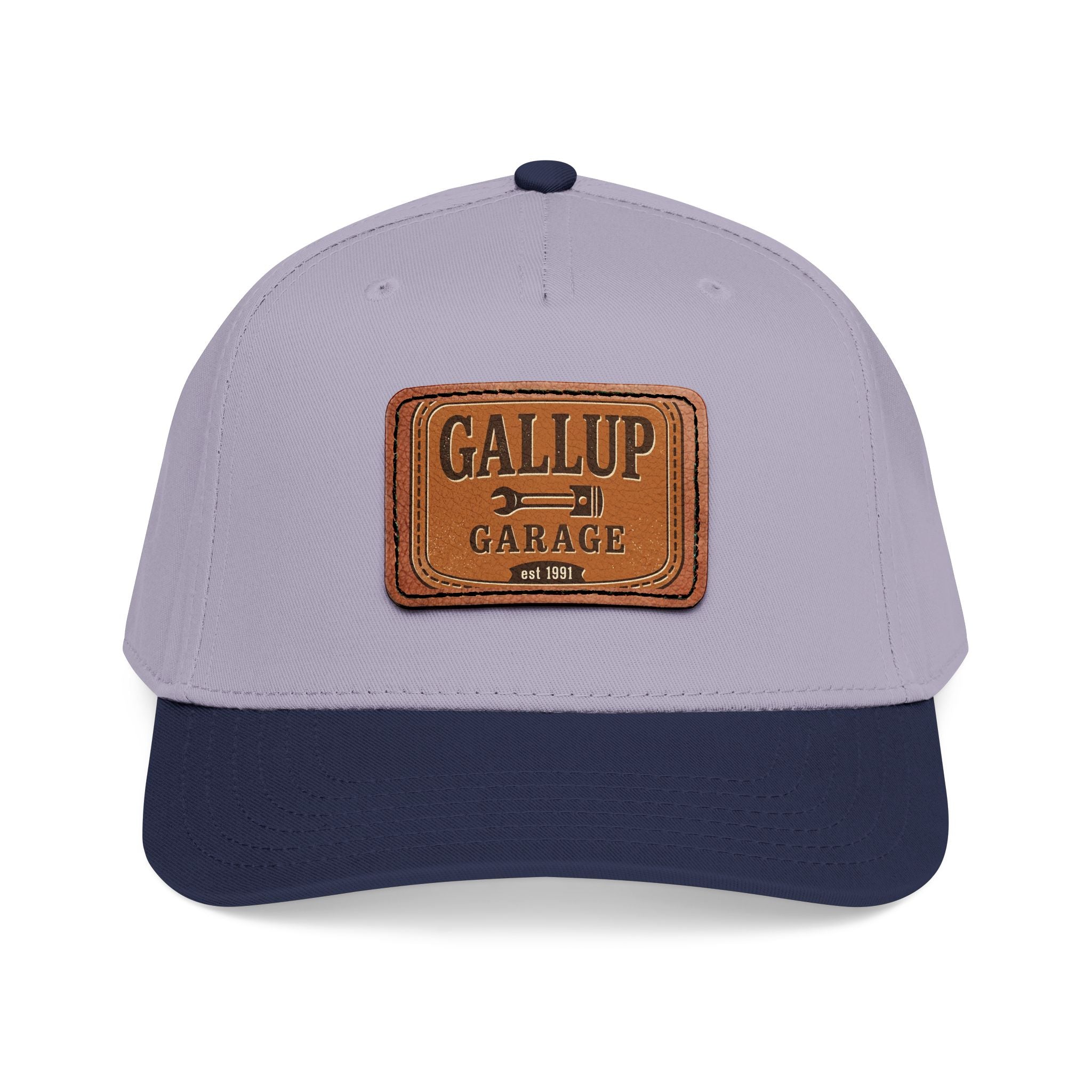 Gallup Garage Leather Patch Baseball Cap