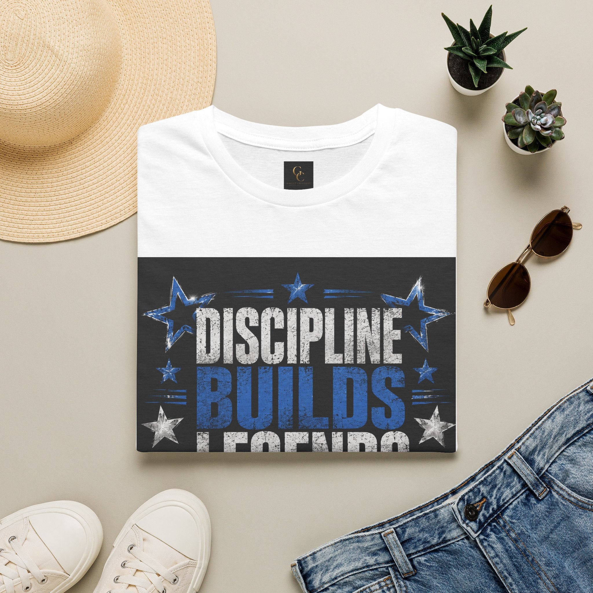 Discipline Builds Legends T-Shirt — Motivational Gym & Fitness Tee