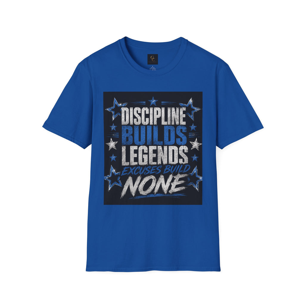 Discipline Builds Legends T-Shirt — Motivational Gym & Fitness Tee