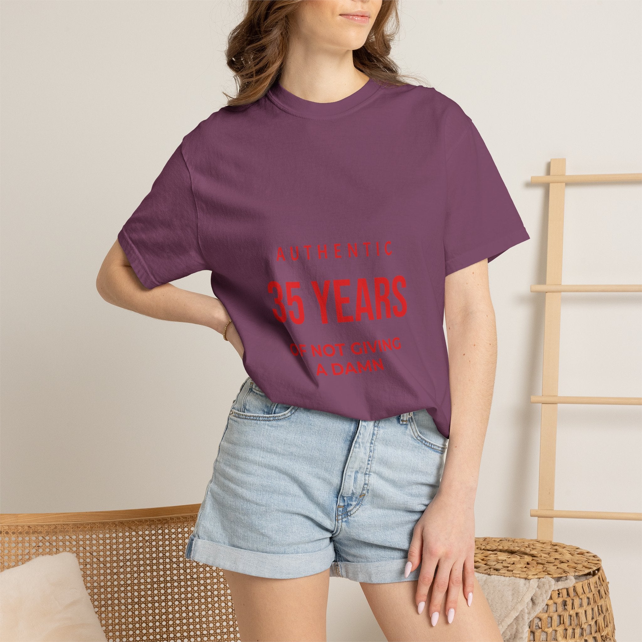 35 Years of Not Giving a Damn T-Shirt — Funny 35th Birthday Tee