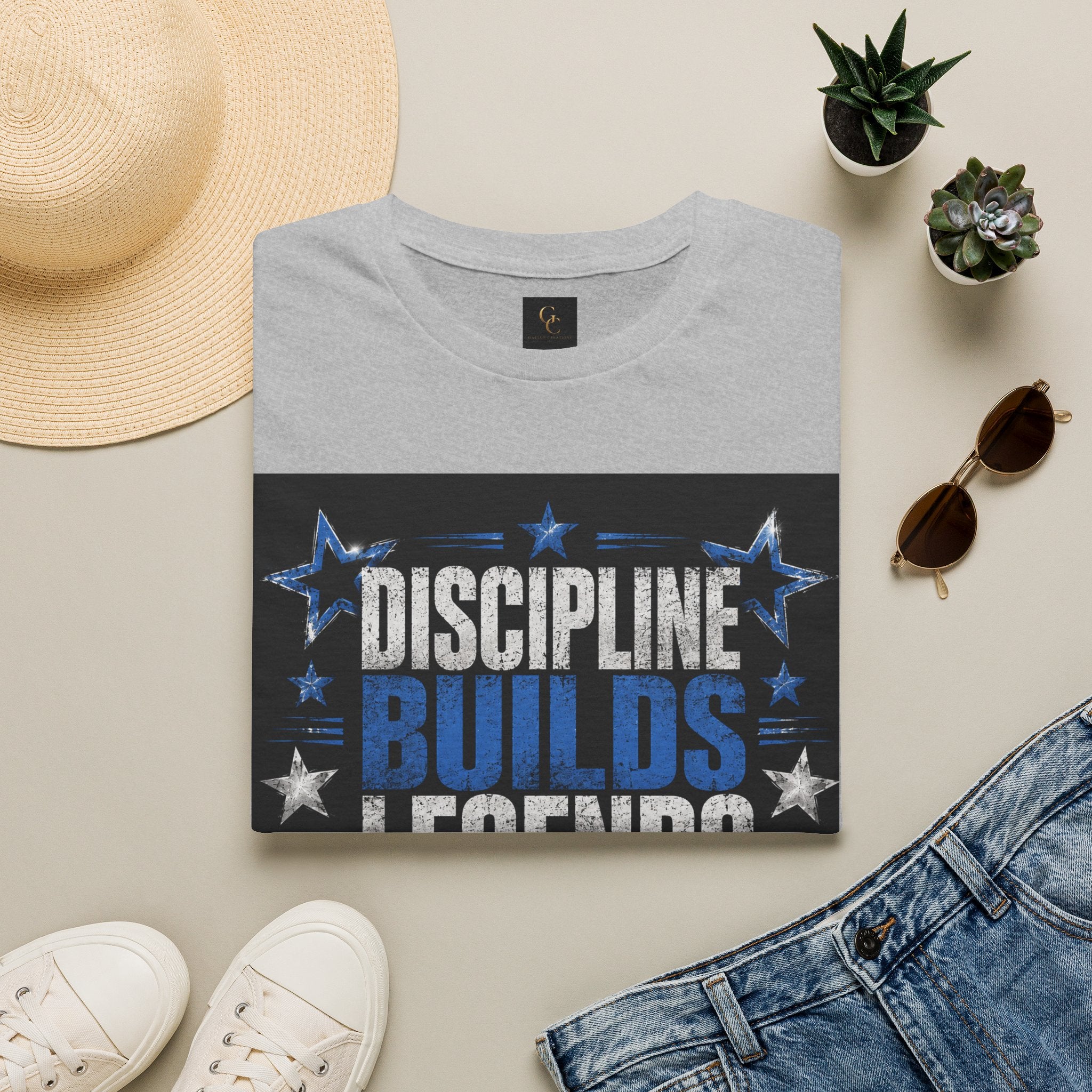 Discipline Builds Legends T-Shirt — Motivational Gym & Fitness Tee