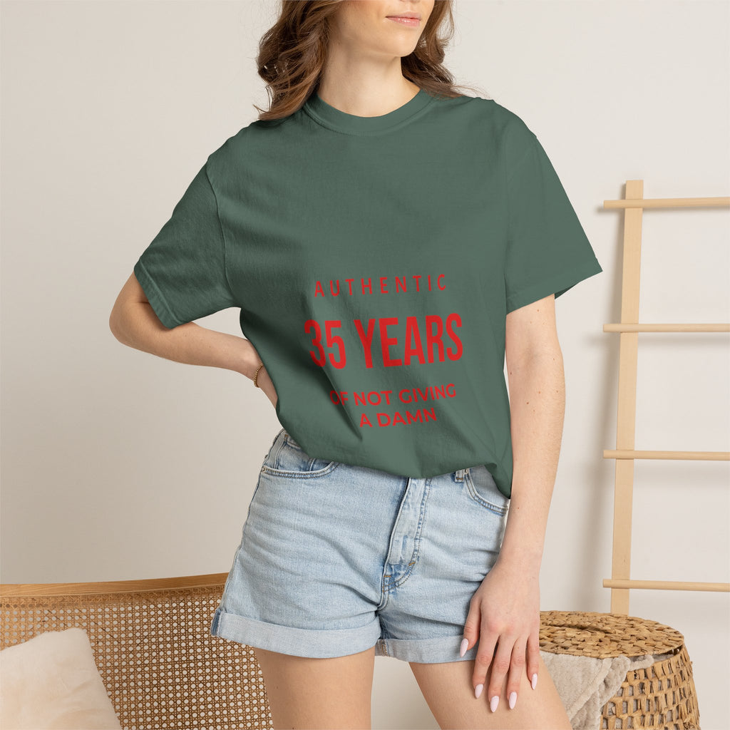 35 Years of Not Giving a Damn T-Shirt — Funny 35th Birthday Tee