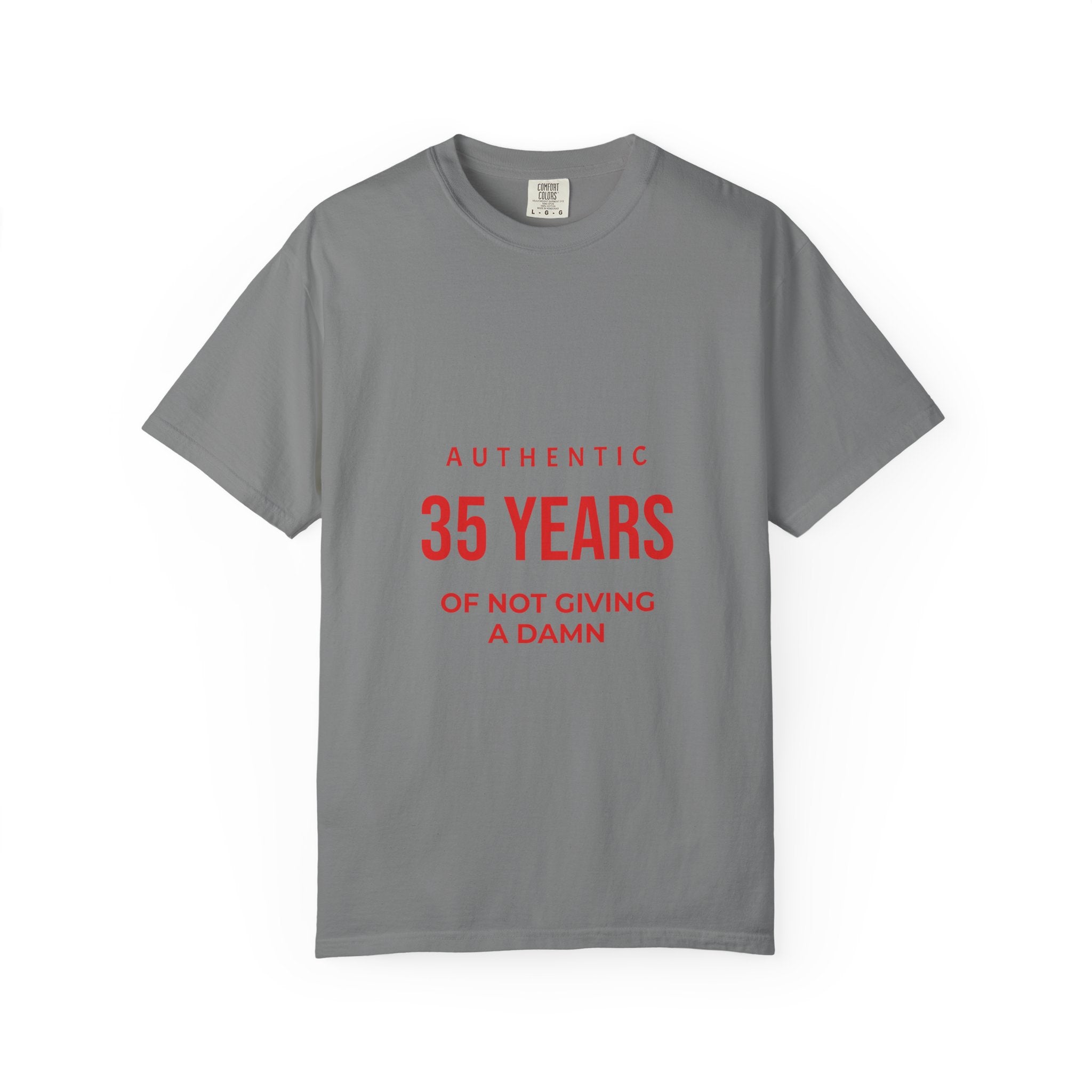 35 Years of Not Giving a Damn T-Shirt — Funny 35th Birthday Tee