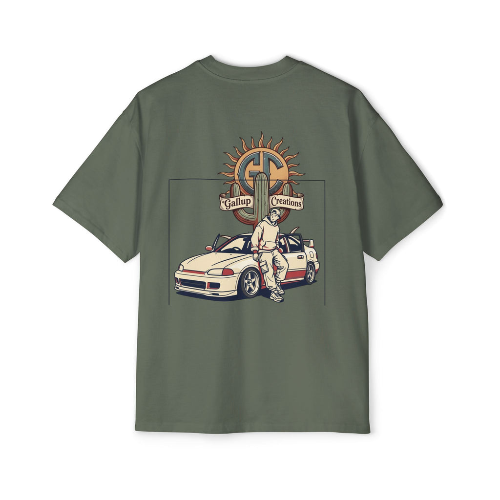 Gallup Garage Tee — Vintage Car Mechanic Graphic Shirt