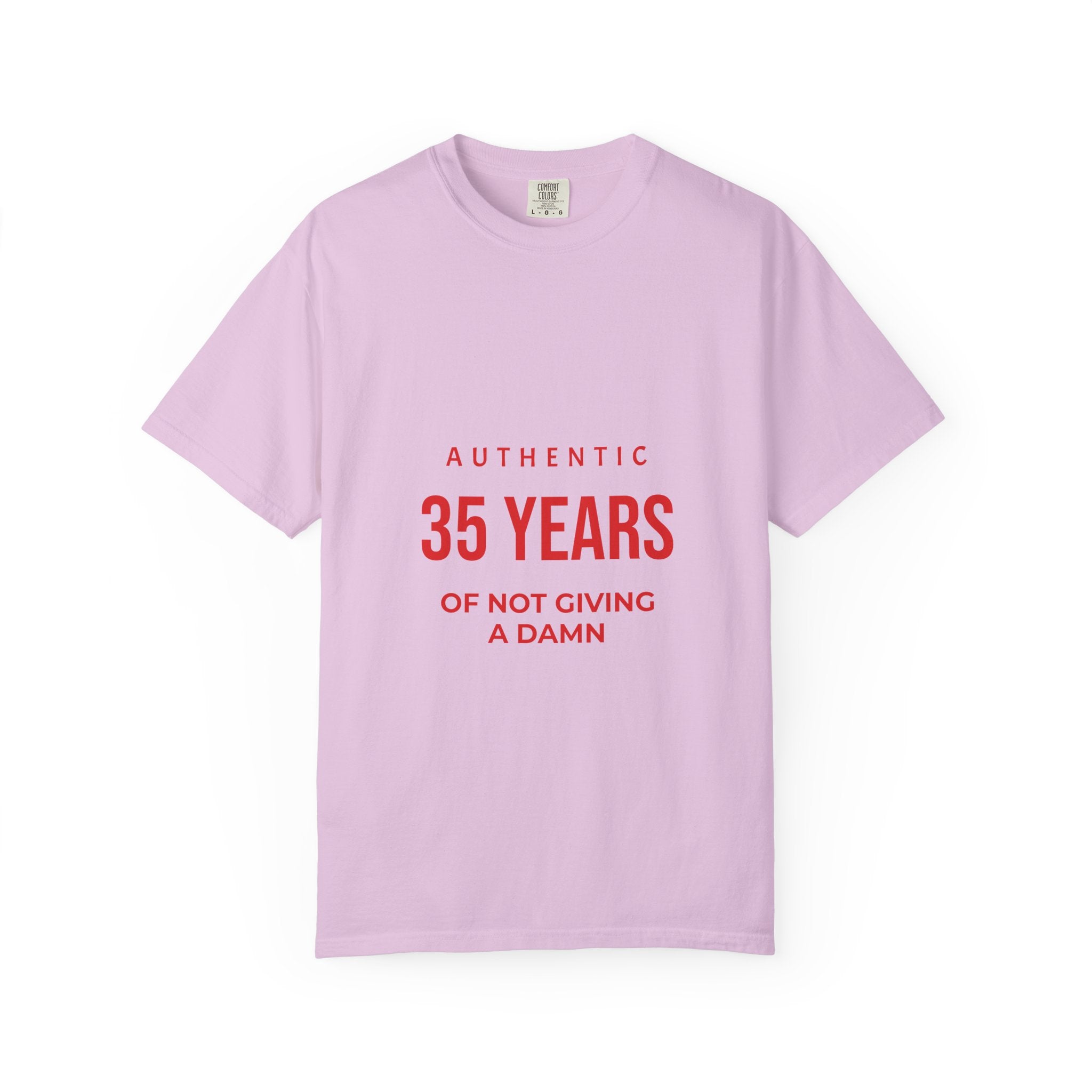 35 Years of Not Giving a Damn T-Shirt — Funny 35th Birthday Tee