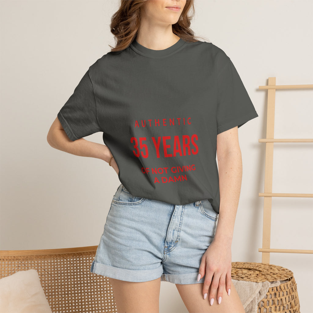 35 Years of Not Giving a Damn T-Shirt — Funny 35th Birthday Tee