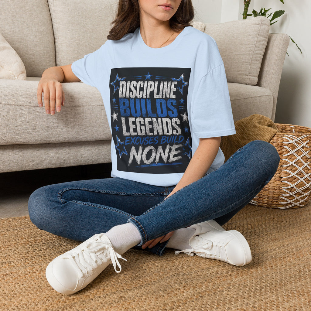 Discipline Builds Legends T-Shirt — Motivational Gym & Fitness Tee