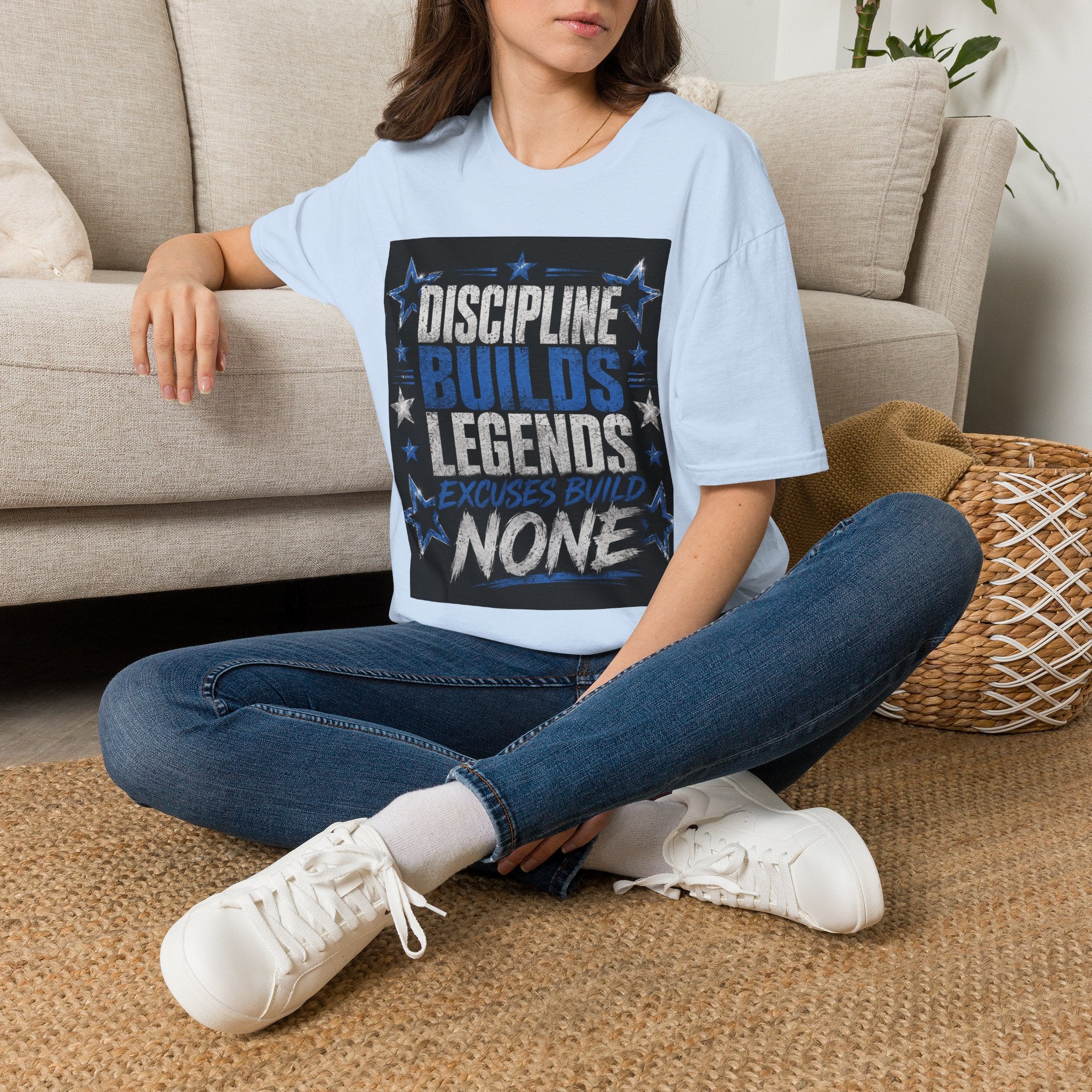 Discipline Builds Legends T-Shirt — Motivational Gym & Fitness Tee