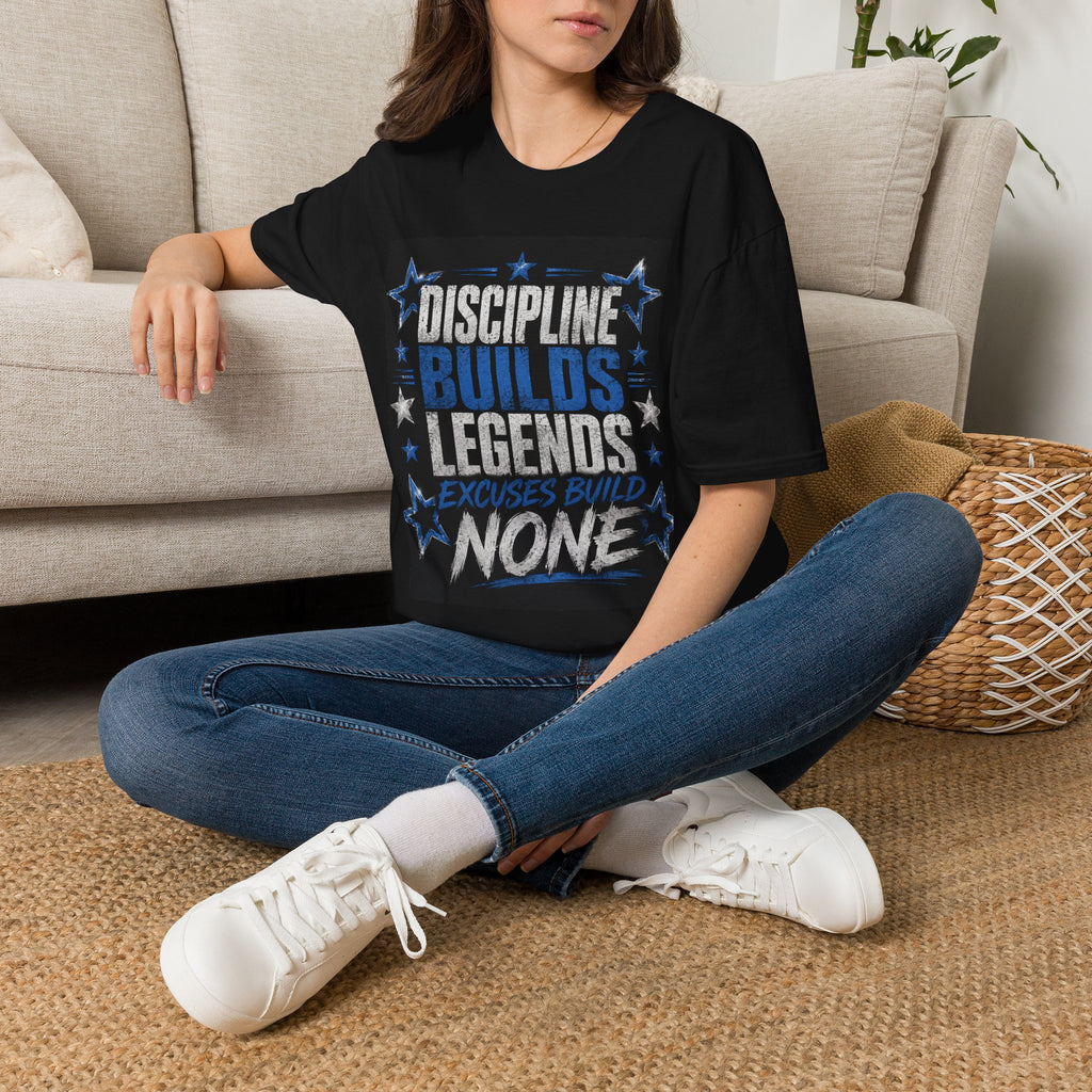 Discipline Builds Legends T-Shirt — Motivational Gym & Fitness Tee