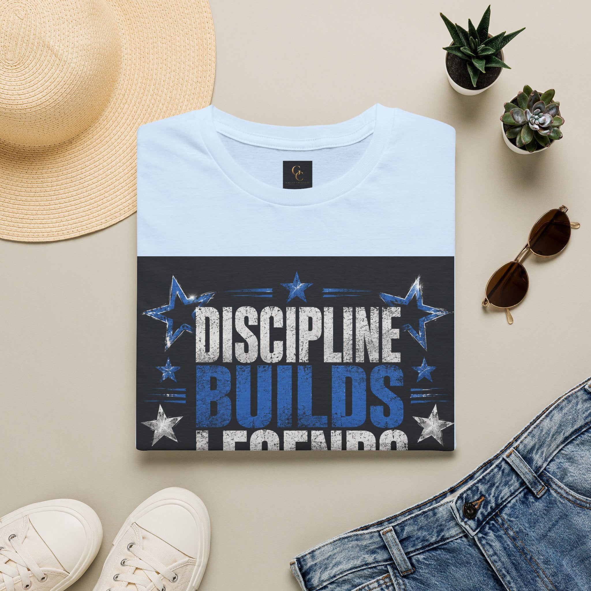 Discipline Builds Legends T-Shirt — Motivational Gym & Fitness Tee