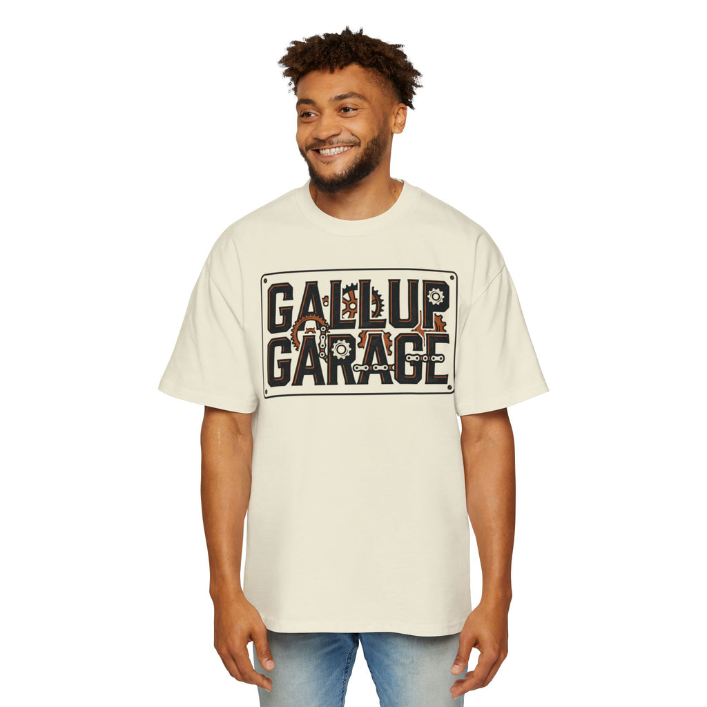 Gallup Garage Tee — Vintage Car Mechanic Graphic Shirt