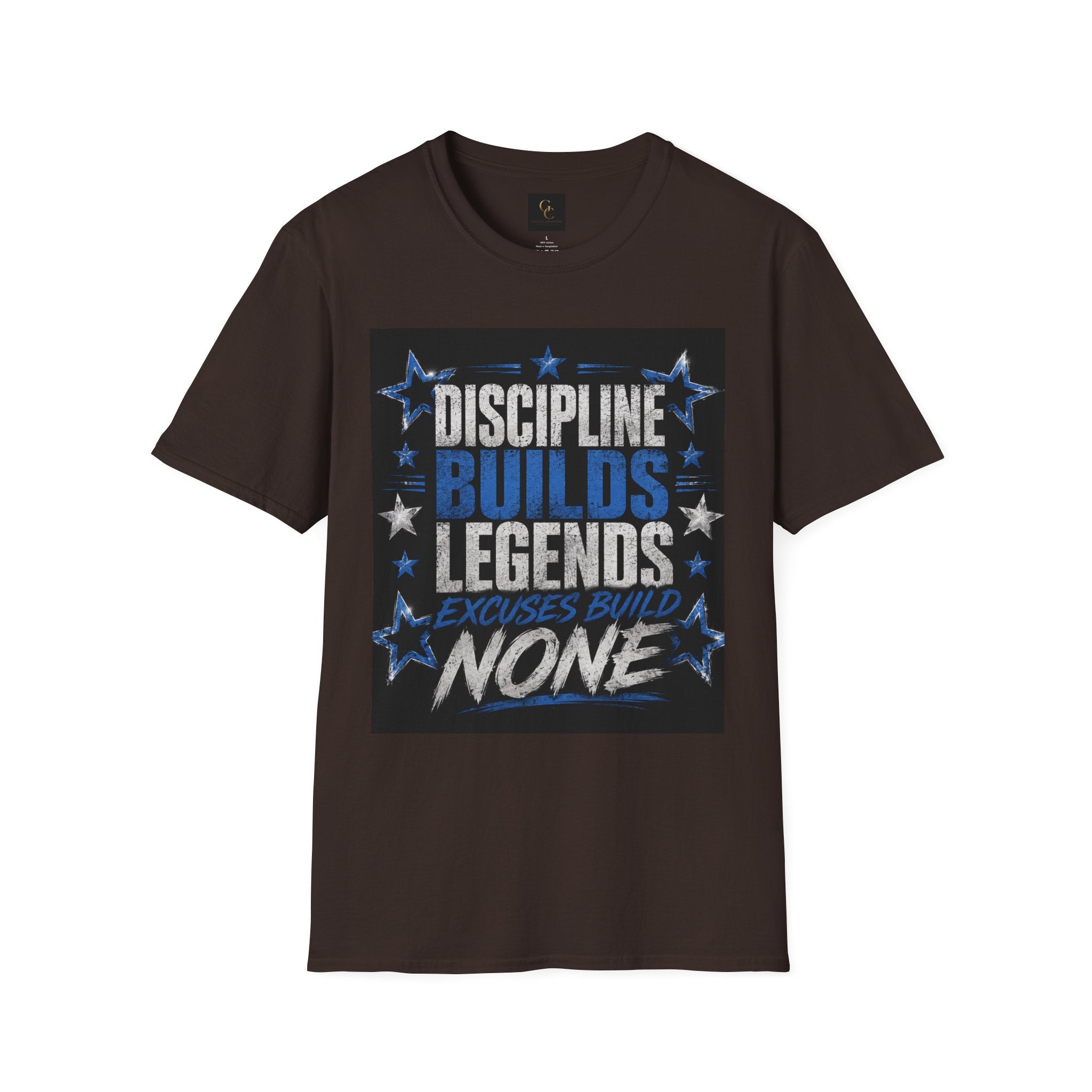 Discipline Builds Legends T-Shirt — Motivational Gym & Fitness Tee