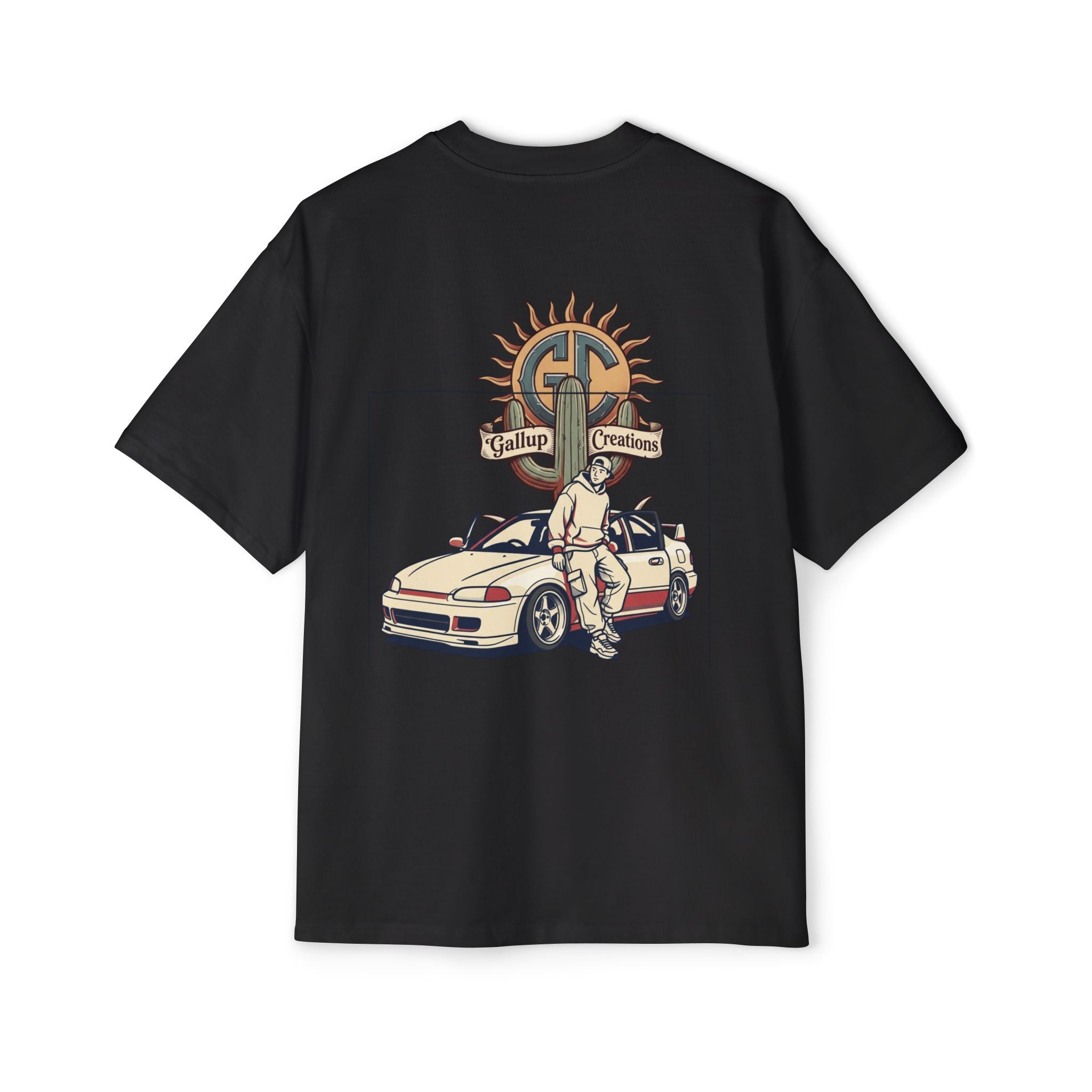 Gallup Garage Tee — Vintage Car Mechanic Graphic Shirt