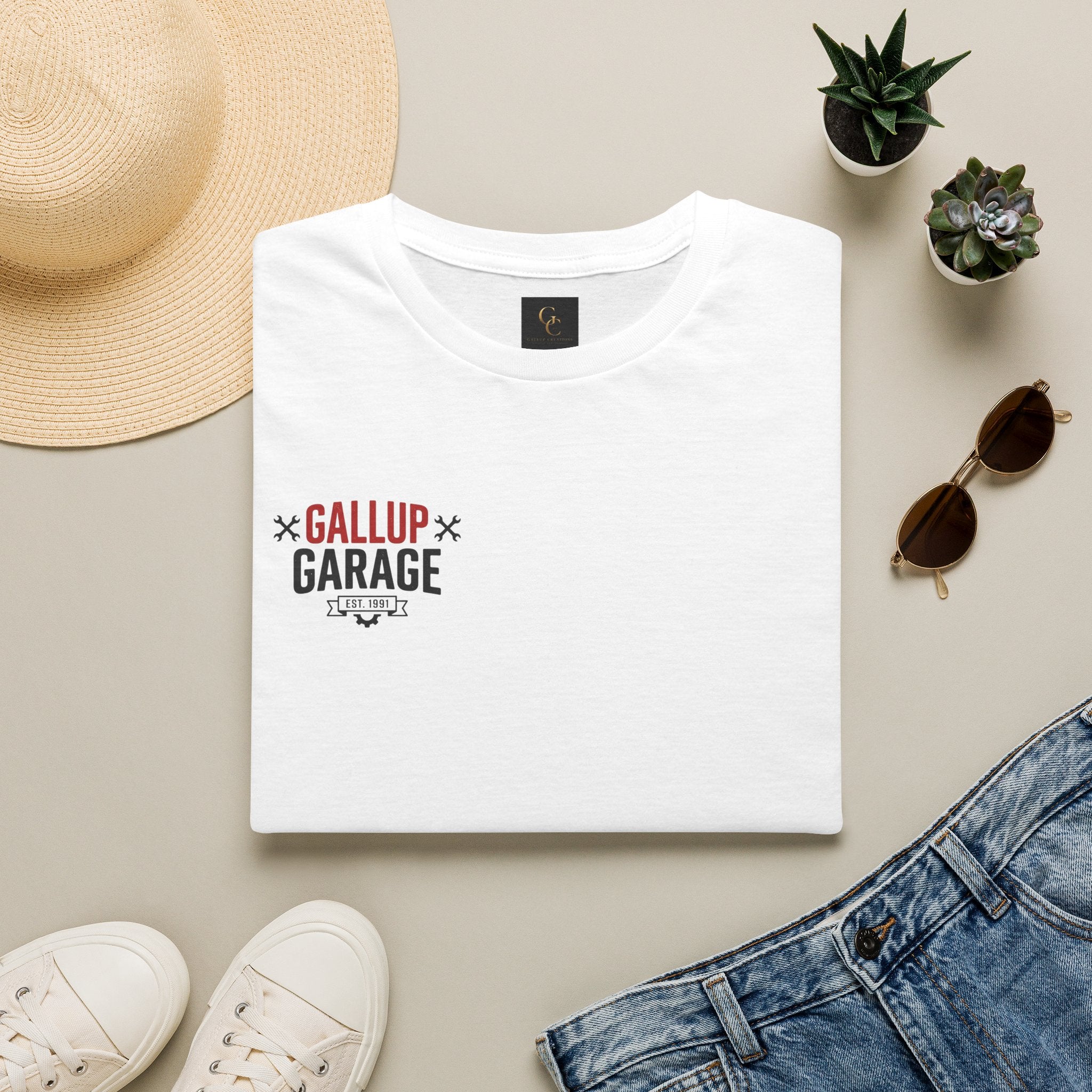 Gallup Garage Vintage Logo T‑Shirt
