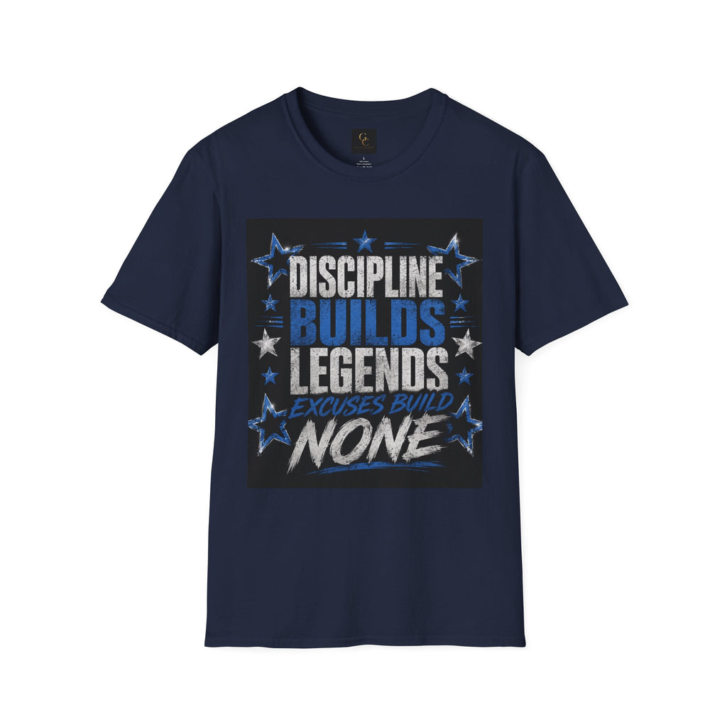 Discipline Builds Legends T-Shirt — Motivational Gym & Fitness Tee