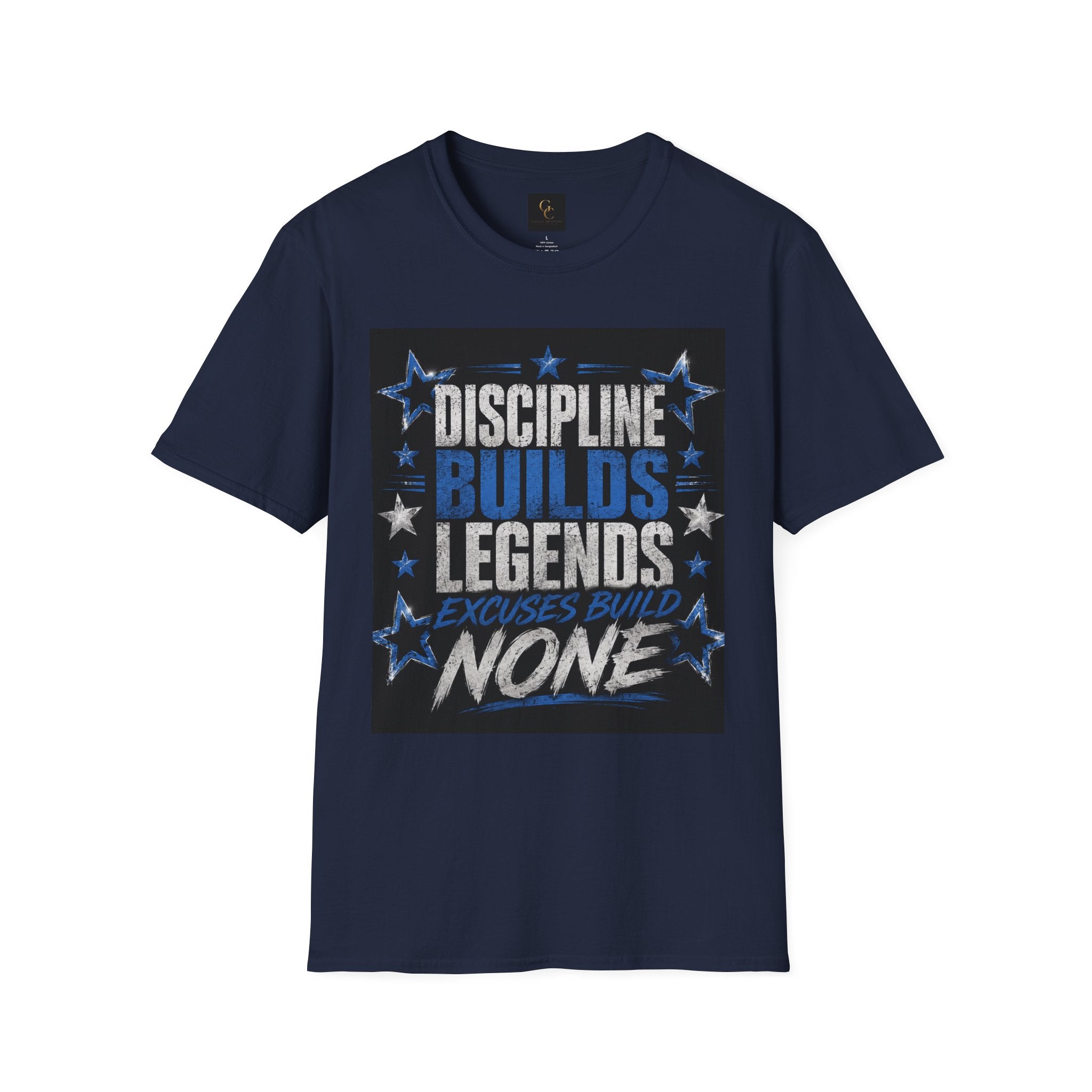 Discipline Builds Legends T-Shirt — Motivational Gym & Fitness Tee