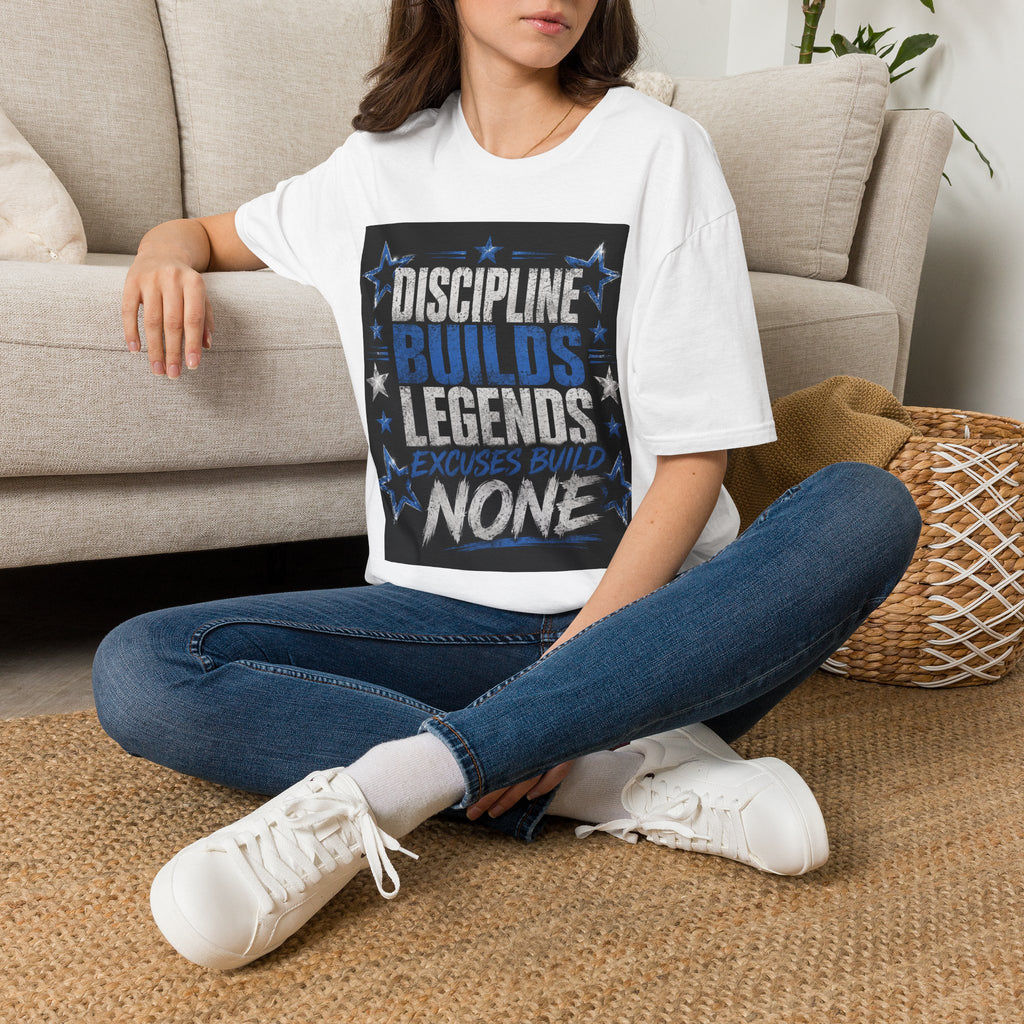 Discipline Builds Legends T-Shirt — Motivational Gym & Fitness Tee