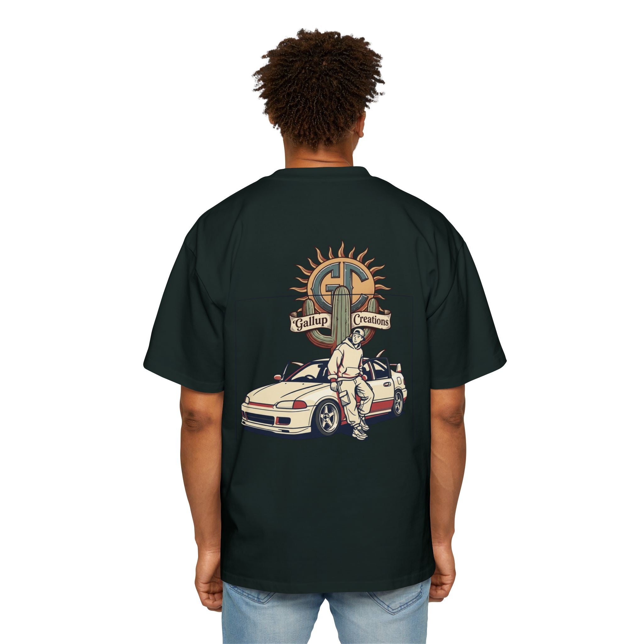 Gallup Garage Tee — Vintage Car Mechanic Graphic Shirt