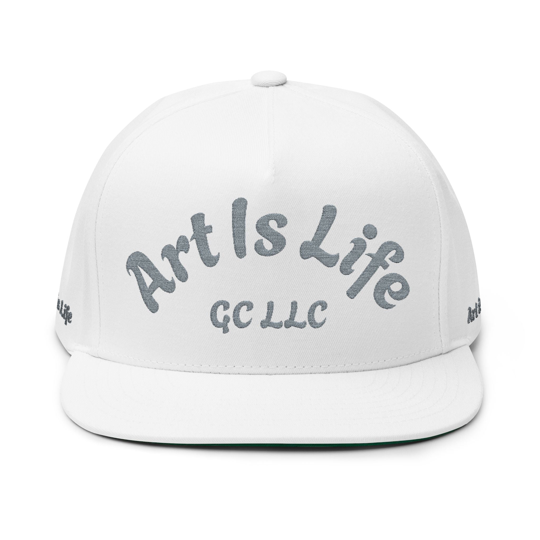 Flat Bill Cap — Embroidered 'Gallup Creations LLC' Logo Snapback