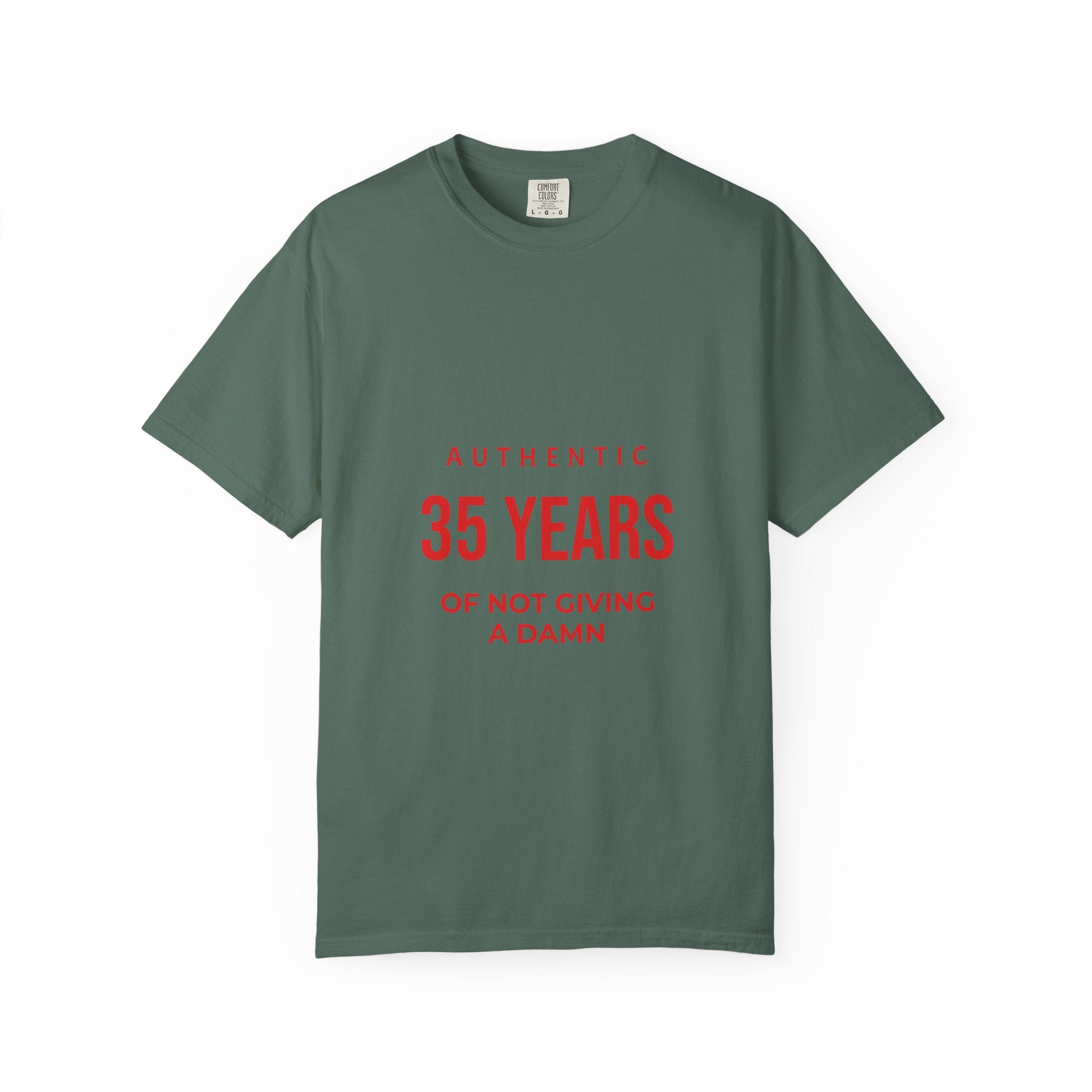 35 Years of Not Giving a Damn T-Shirt — Funny 35th Birthday Tee