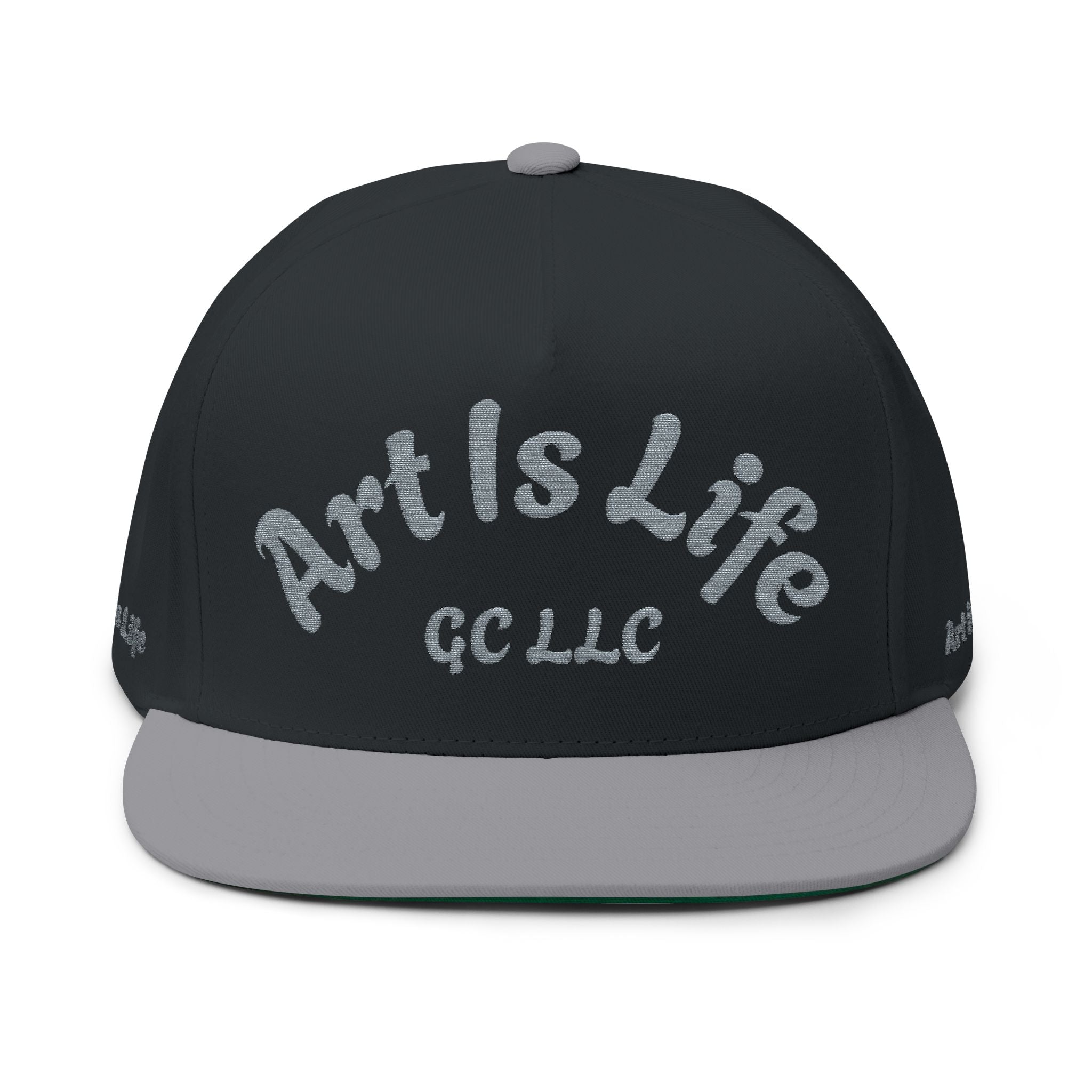 Flat Bill Cap — Embroidered 'Gallup Creations LLC' Logo Snapback