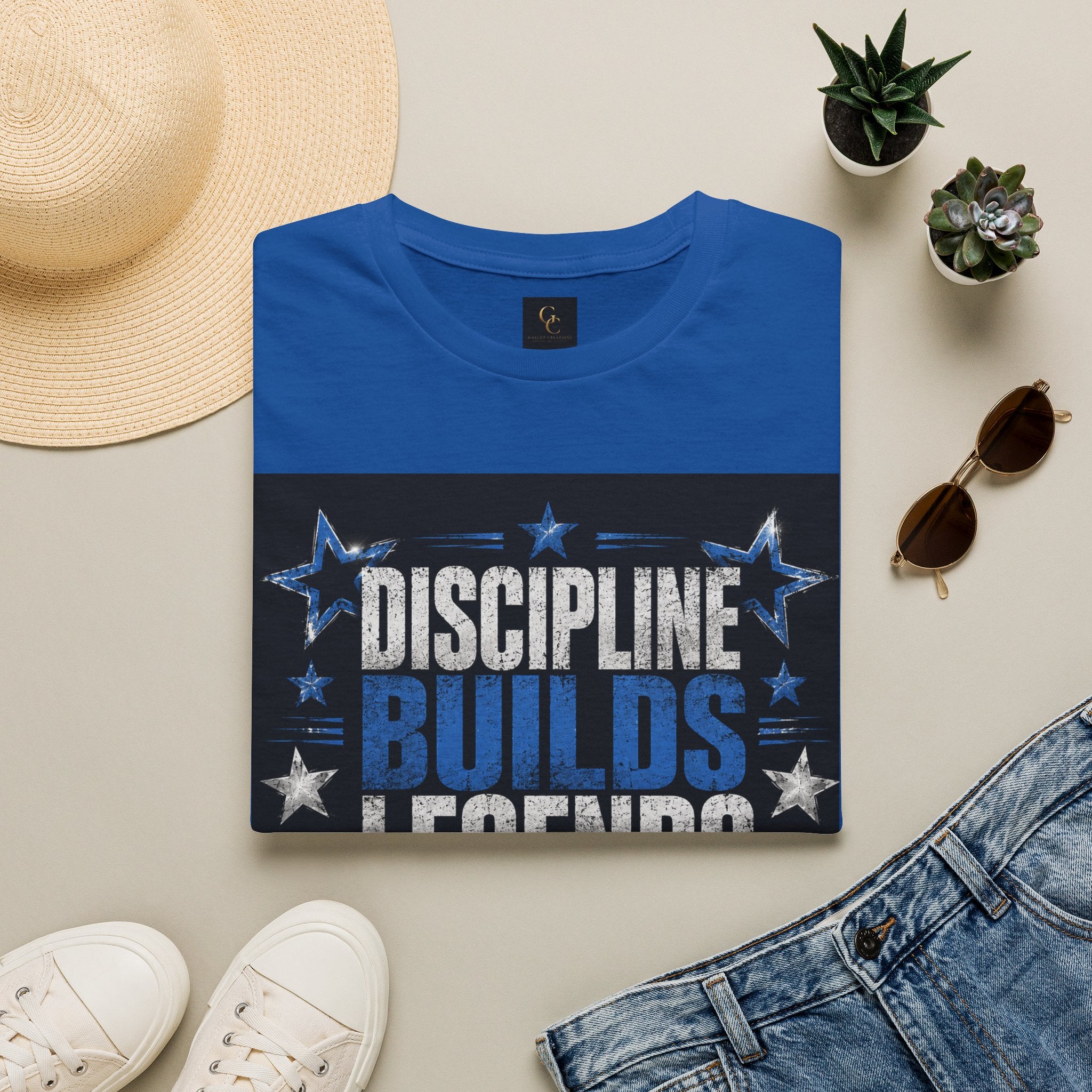 Discipline Builds Legends T-Shirt — Motivational Gym & Fitness Tee