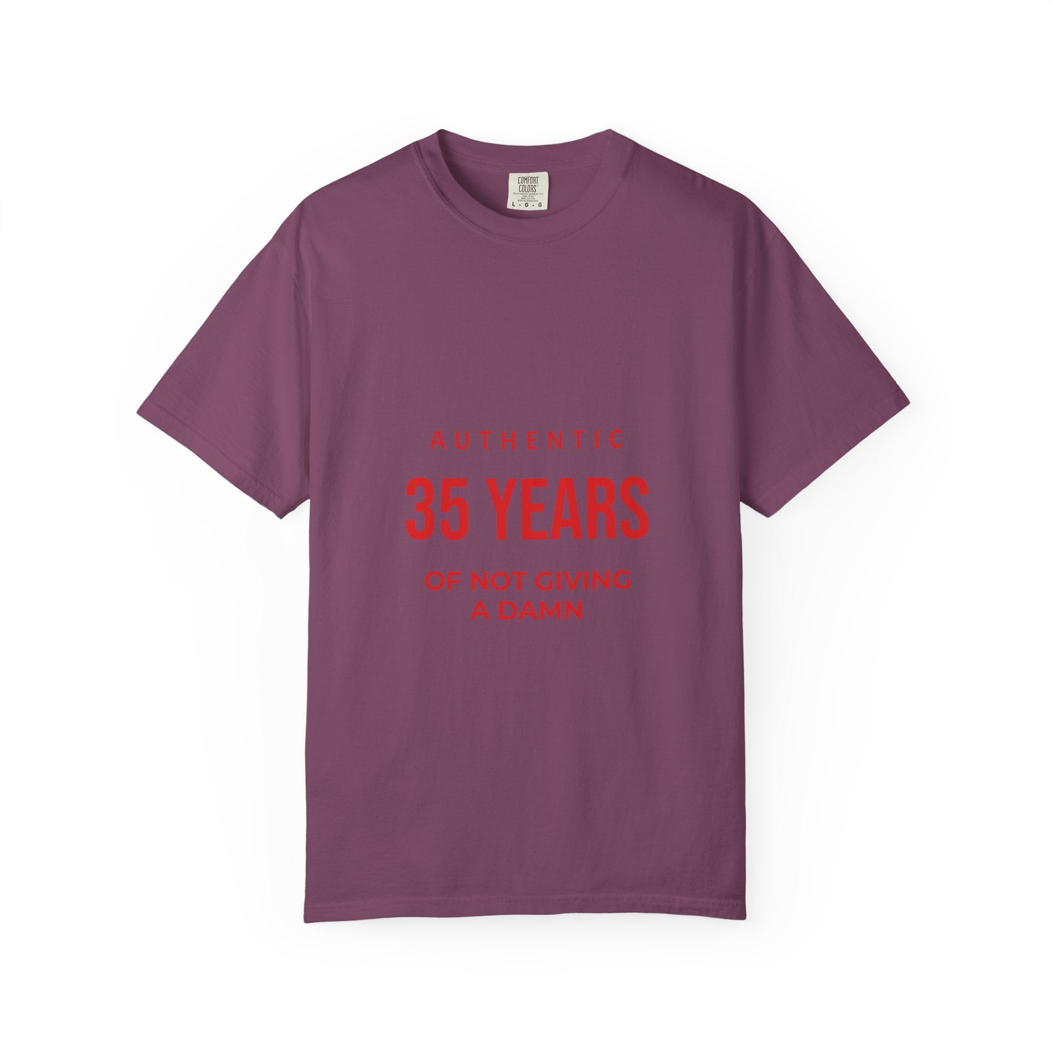 35 Years of Not Giving a Damn T-Shirt — Funny 35th Birthday Tee