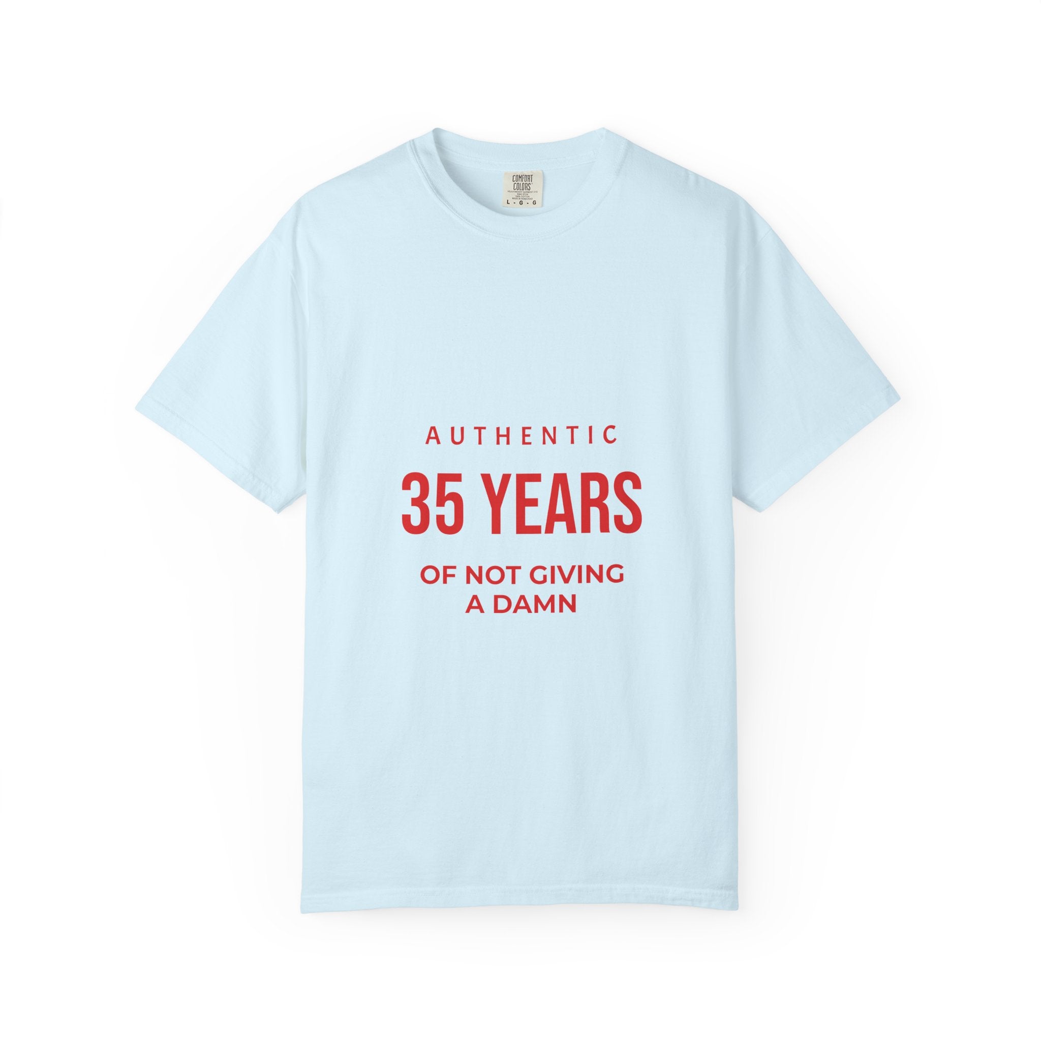 35 Years of Not Giving a Damn T-Shirt — Funny 35th Birthday Tee