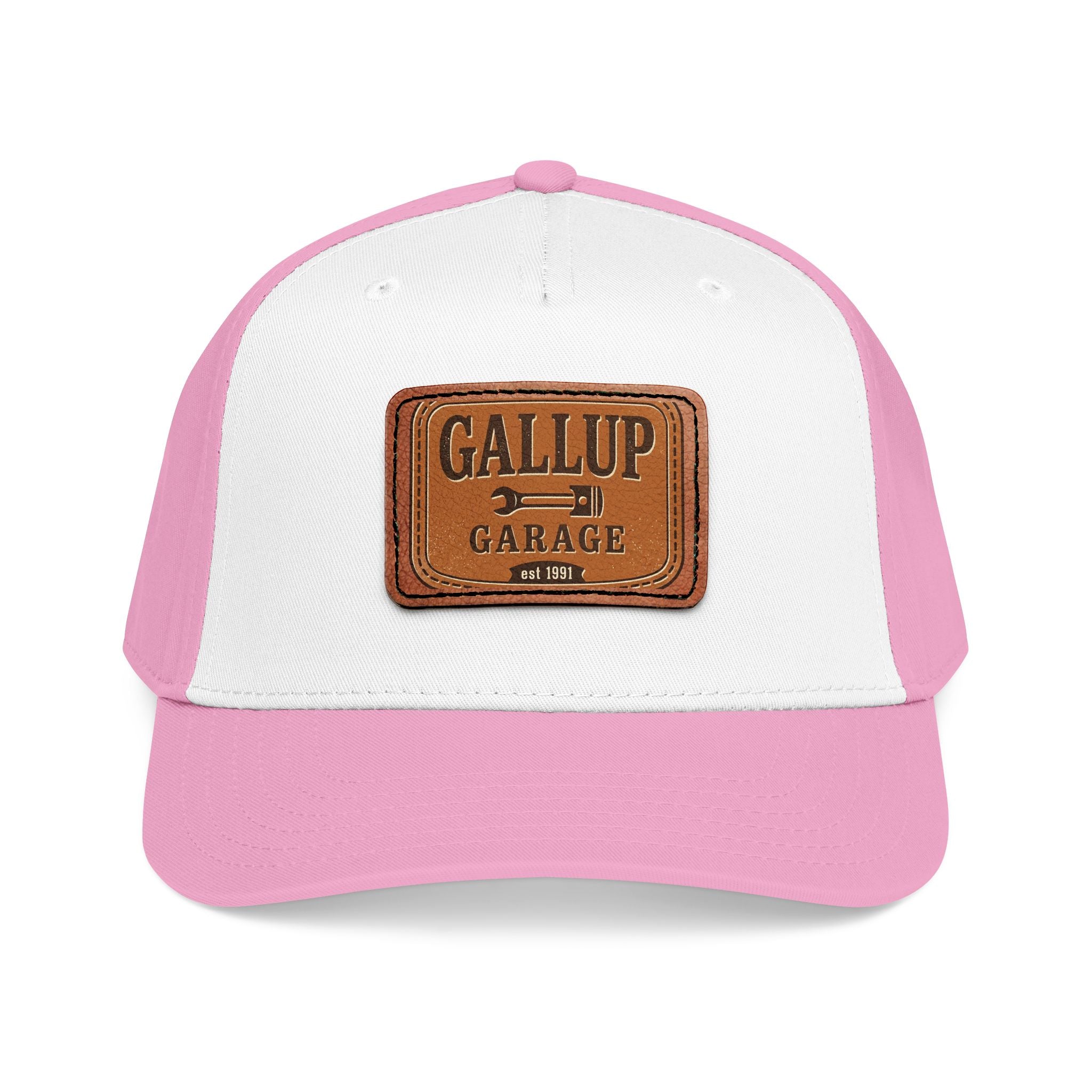 Gallup Garage Leather Patch Baseball Cap