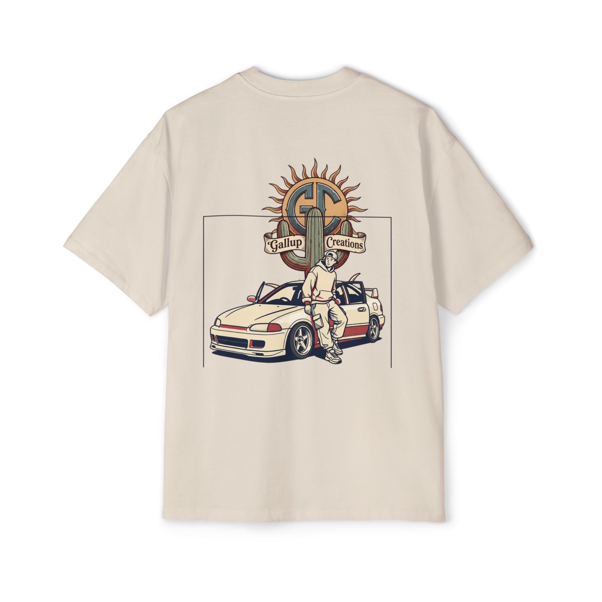 Gallup Garage Tee — Vintage Car Mechanic Graphic Shirt