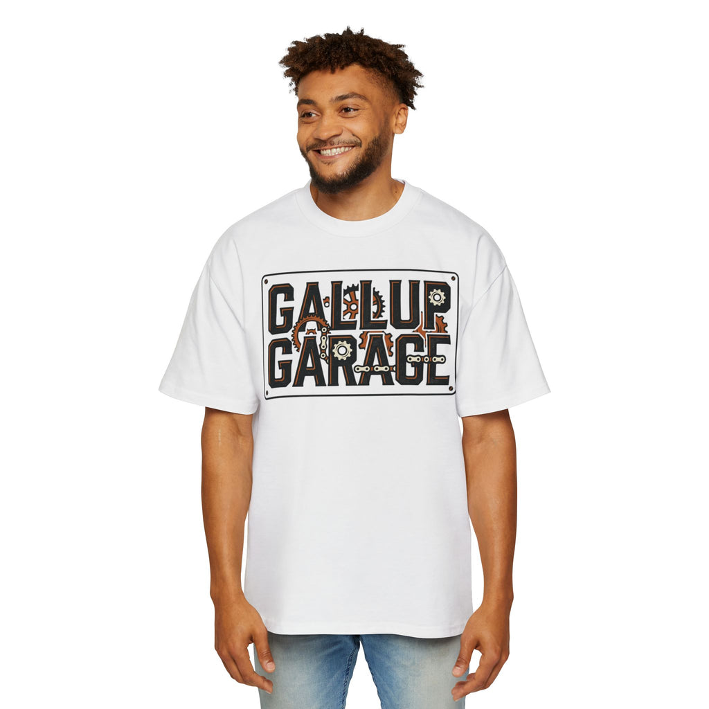 Gallup Garage Tee — Vintage Car Mechanic Graphic Shirt