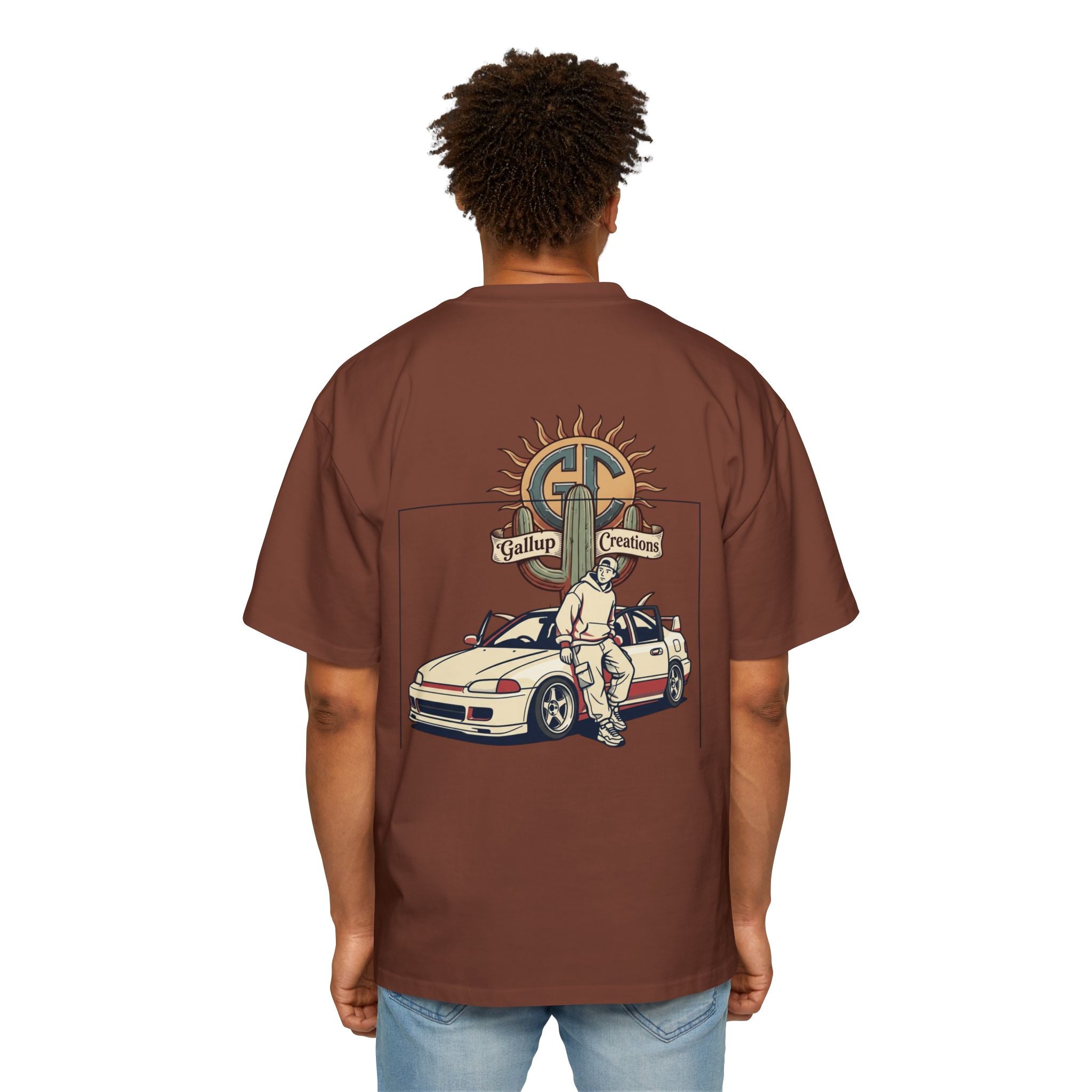 Gallup Garage Tee — Vintage Car Mechanic Graphic Shirt