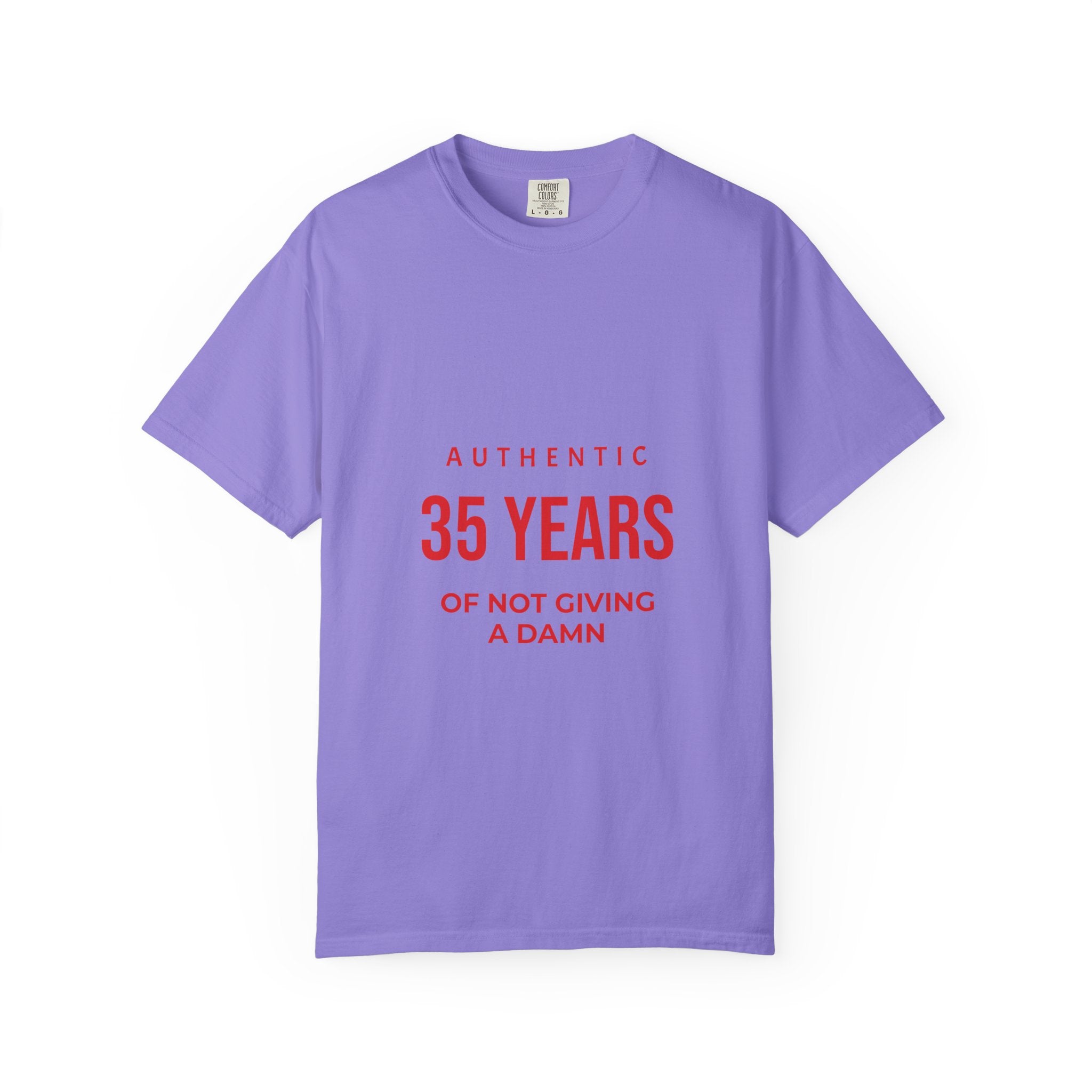 35 Years of Not Giving a Damn T-Shirt — Funny 35th Birthday Tee