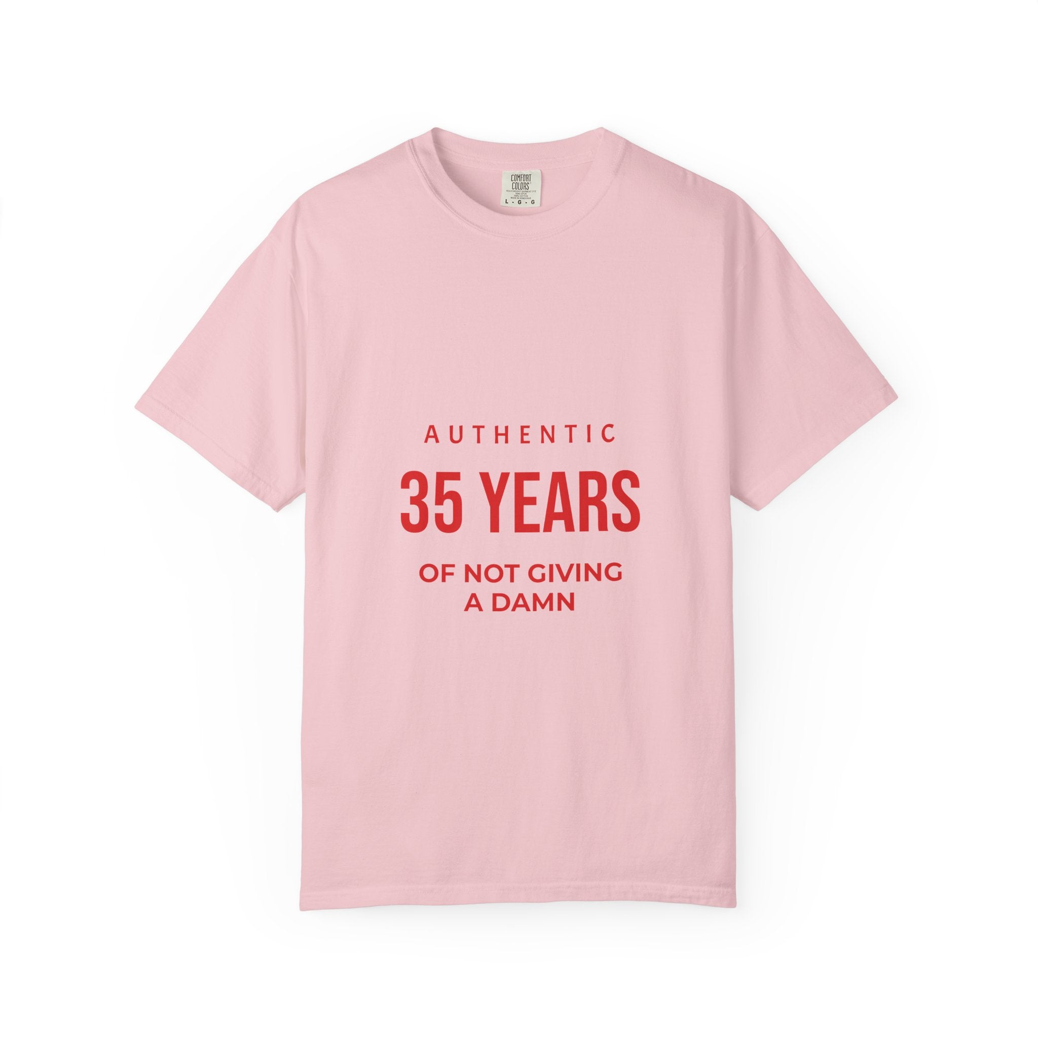 35 Years of Not Giving a Damn T-Shirt — Funny 35th Birthday Tee