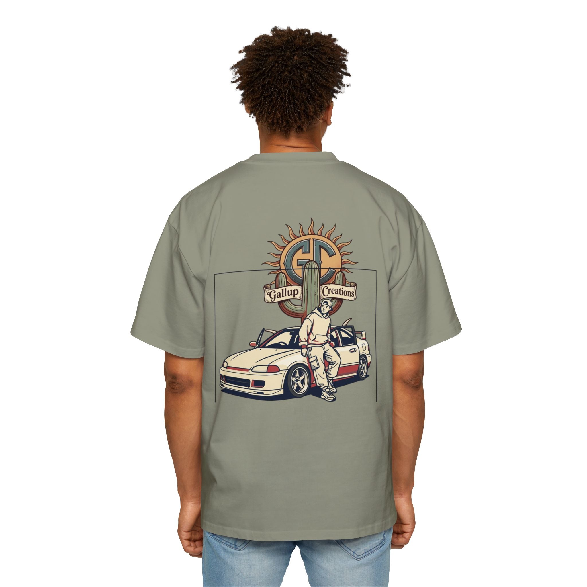 Gallup Garage Tee — Vintage Car Mechanic Graphic Shirt
