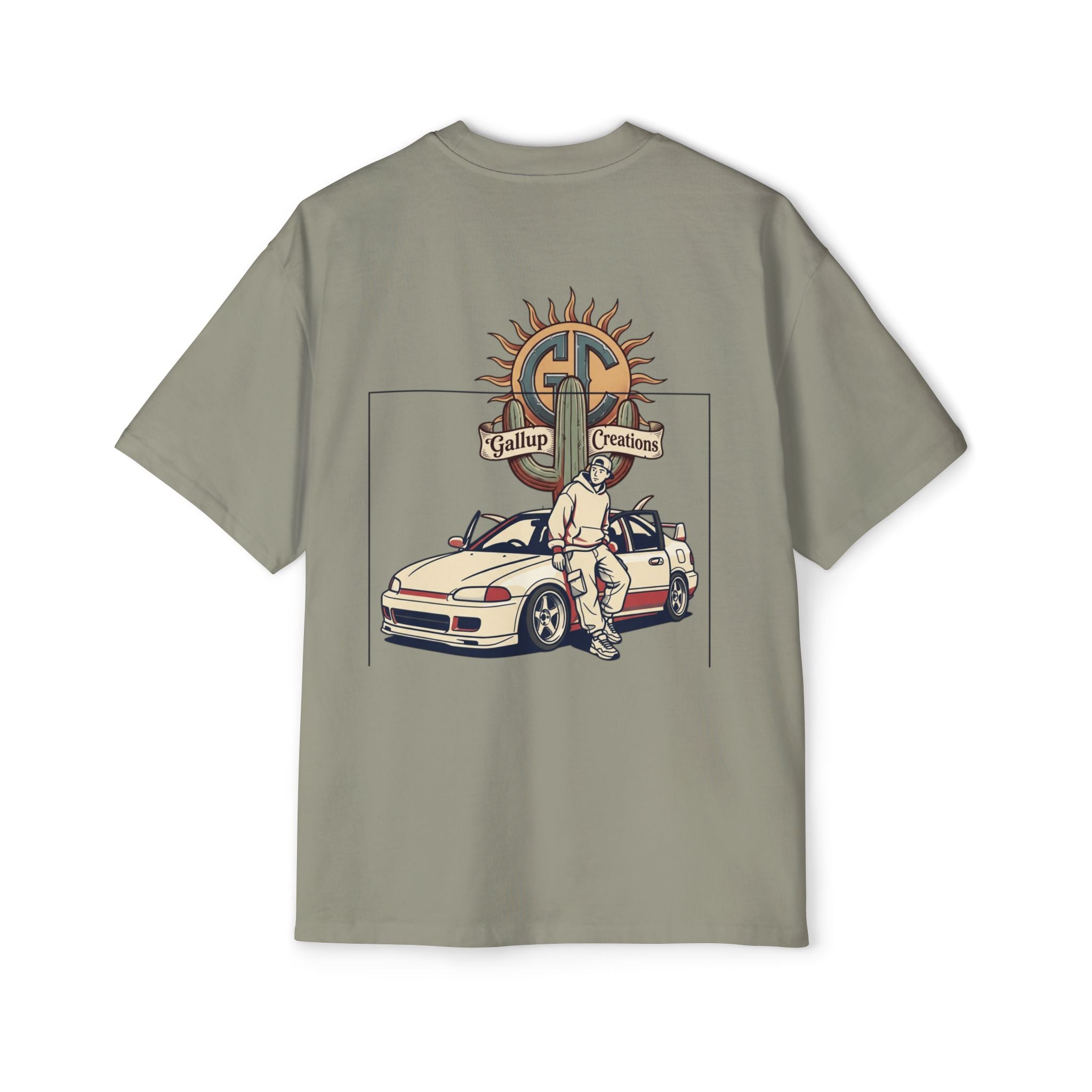 Gallup Garage Tee — Vintage Car Mechanic Graphic Shirt