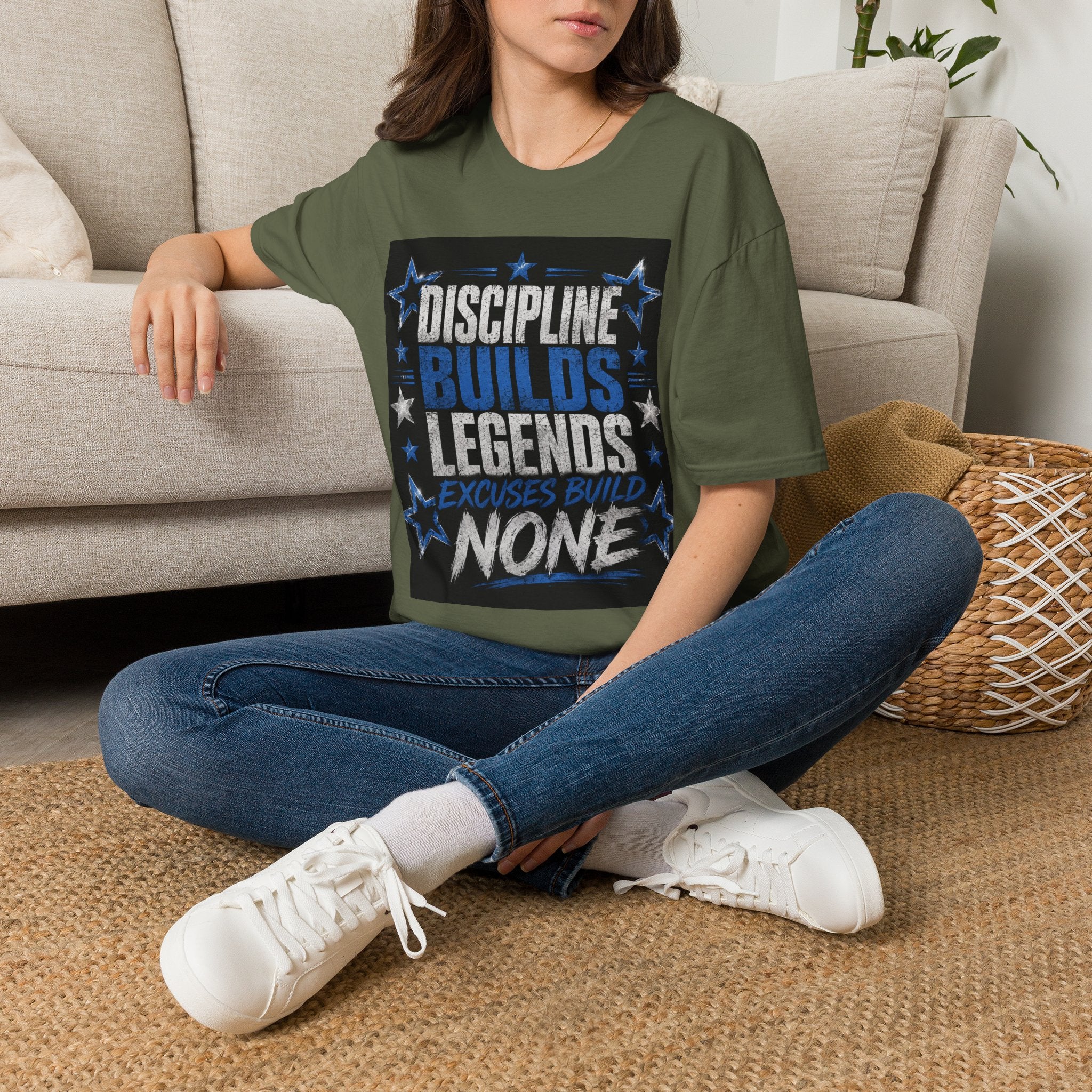 Discipline Builds Legends T-Shirt — Motivational Gym & Fitness Tee