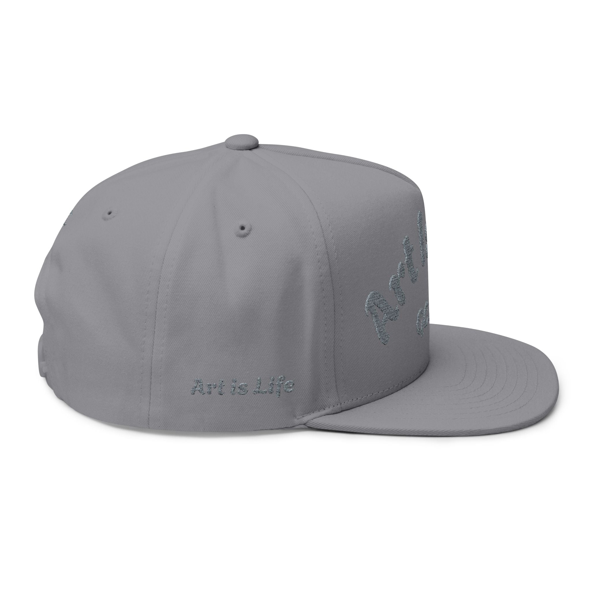 Flat Bill Cap — Embroidered 'Gallup Creations LLC' Logo Snapback
