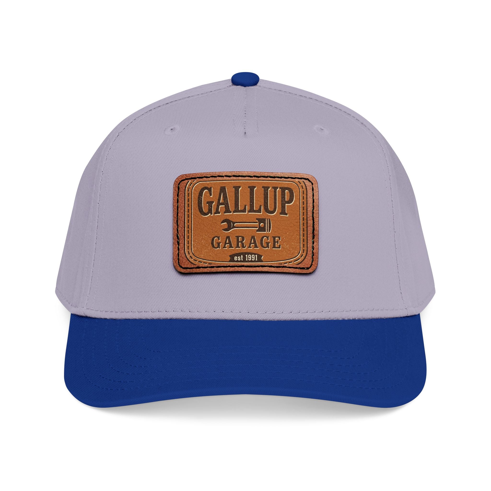 Gallup Garage Leather Patch Baseball Cap