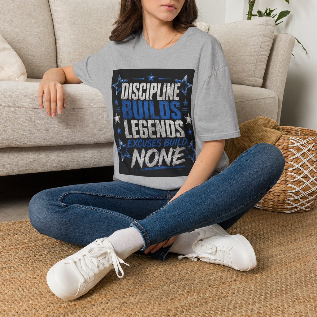 Discipline Builds Legends T-Shirt — Motivational Gym & Fitness Tee