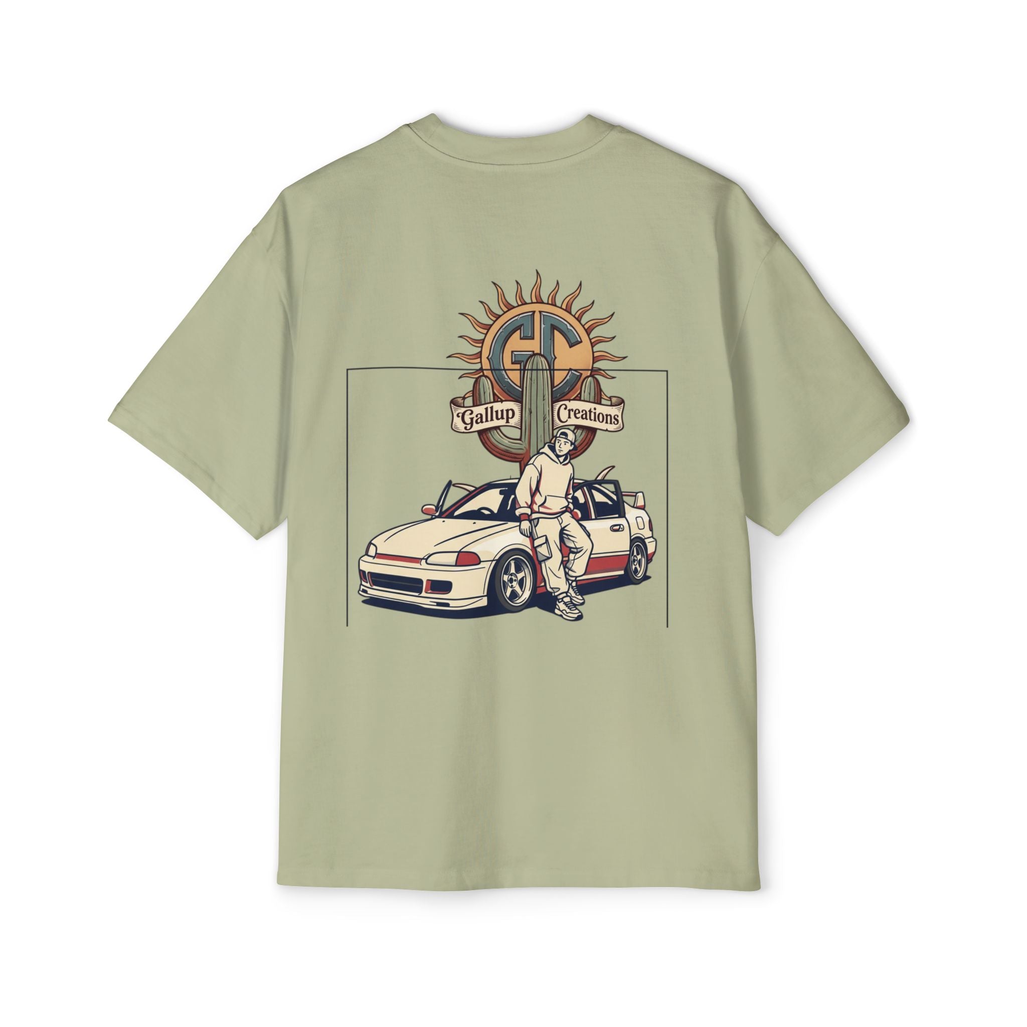 Gallup Garage Tee — Vintage Car Mechanic Graphic Shirt
