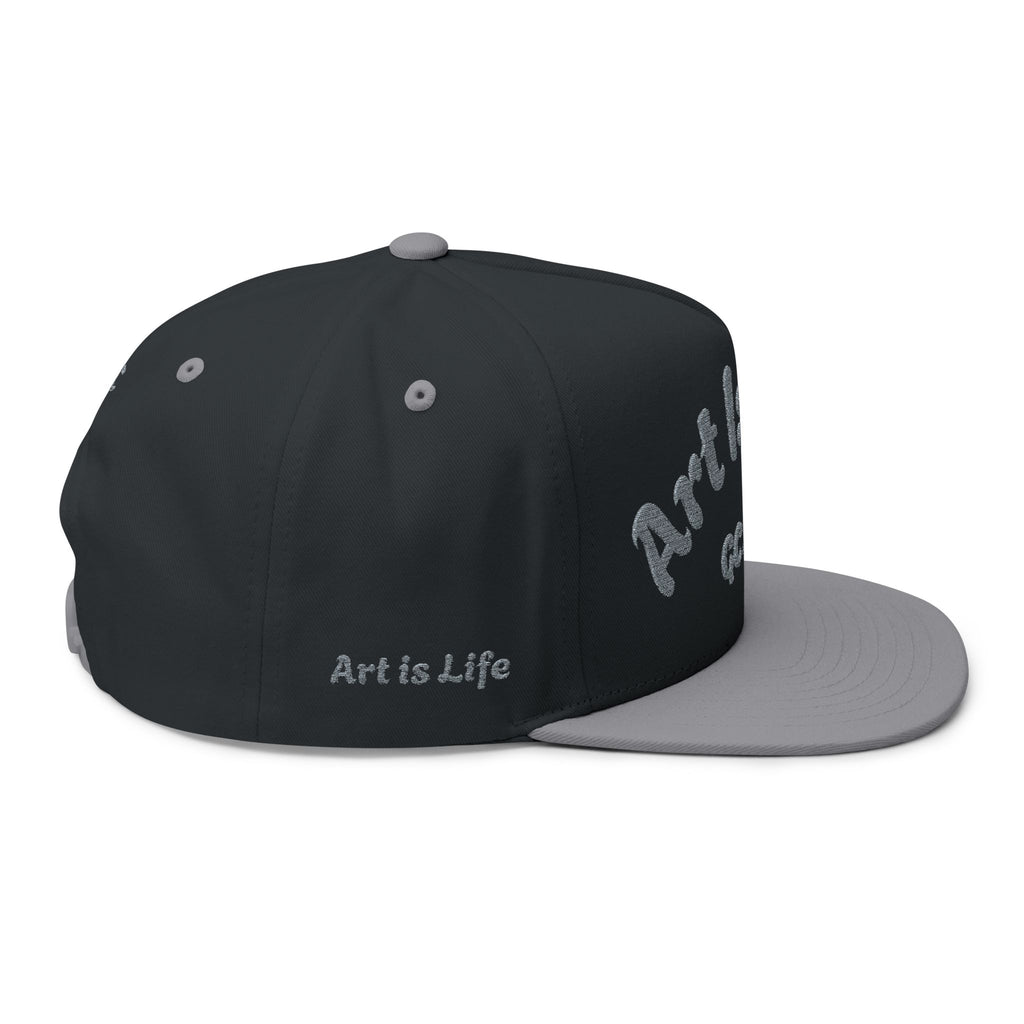 Flat Bill Cap — Embroidered 'Gallup Creations LLC' Logo Snapback